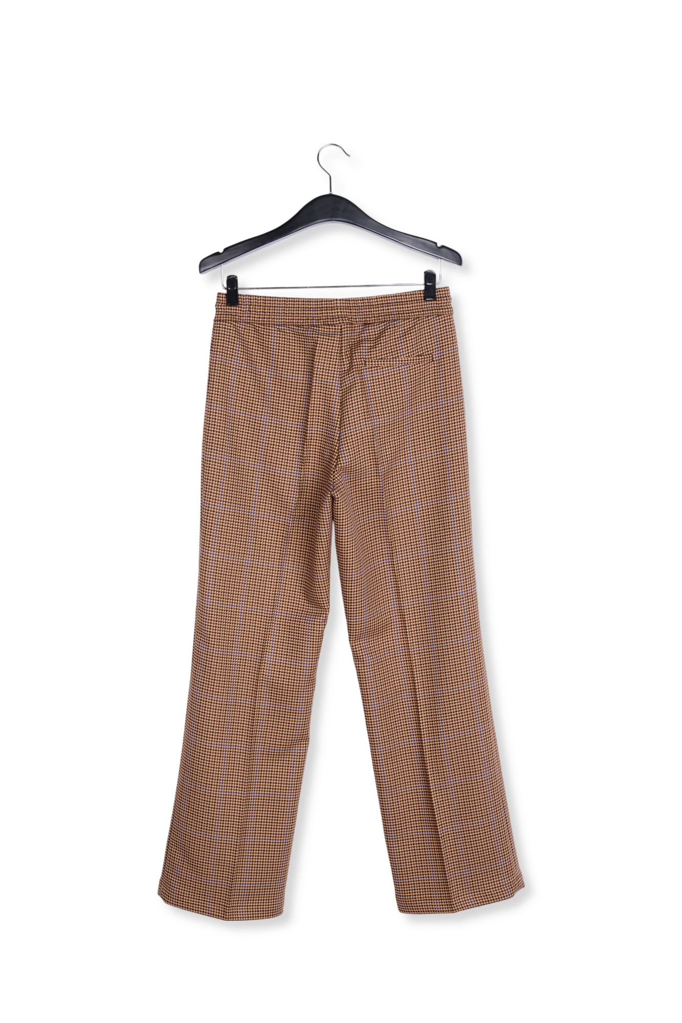 Pantalon pied-de-poule noir et blanc cassé RE—SSENTIEL seconde main photo 2