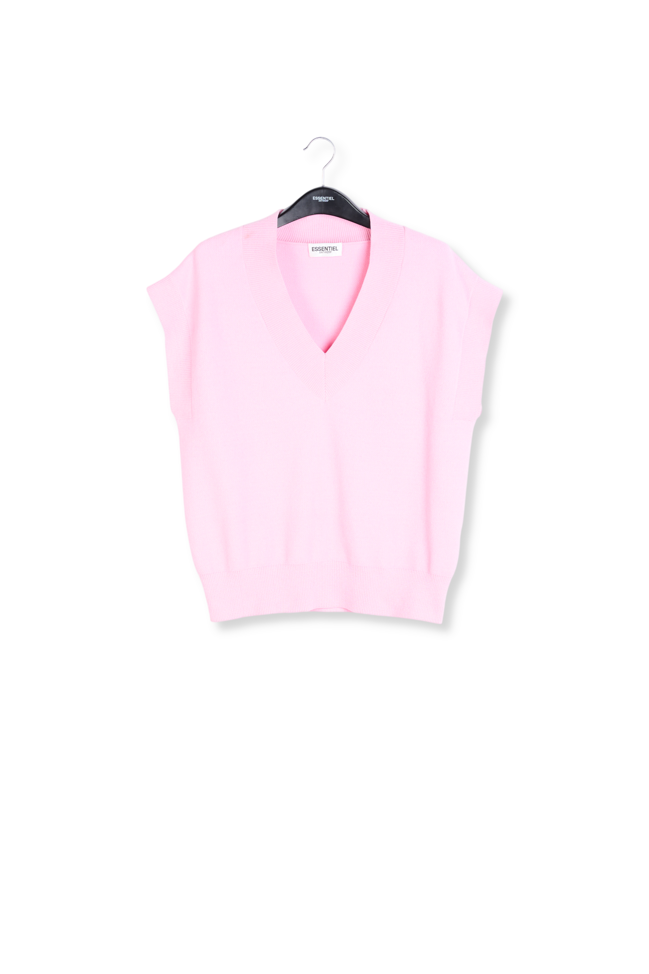 Roze gebreid vest zonder mouwen RE—SSENTIEL tweedehands photo 1