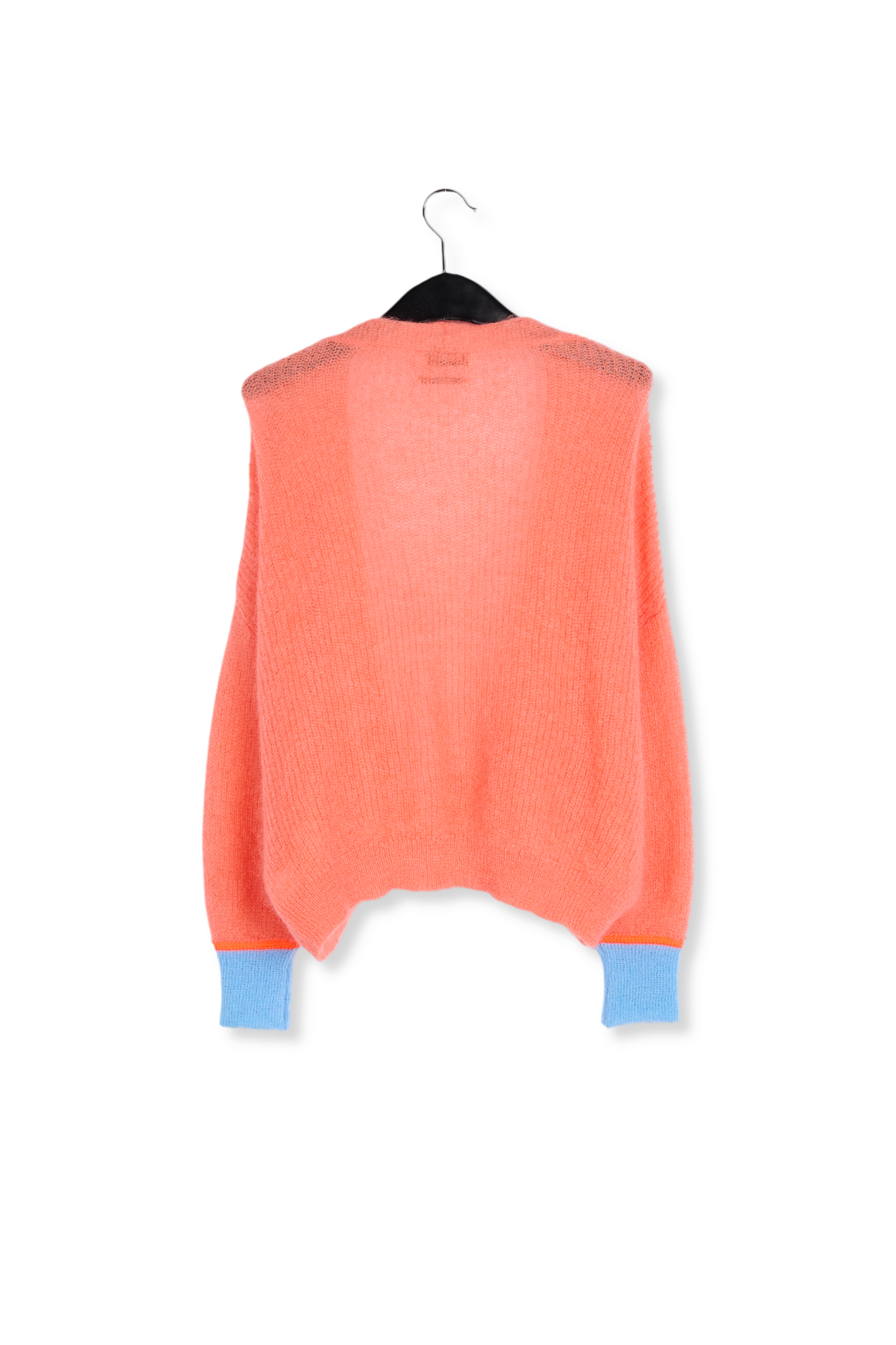 Cardigan orange en mohair mélangé RE—SSENTIEL seconde main photo 2
