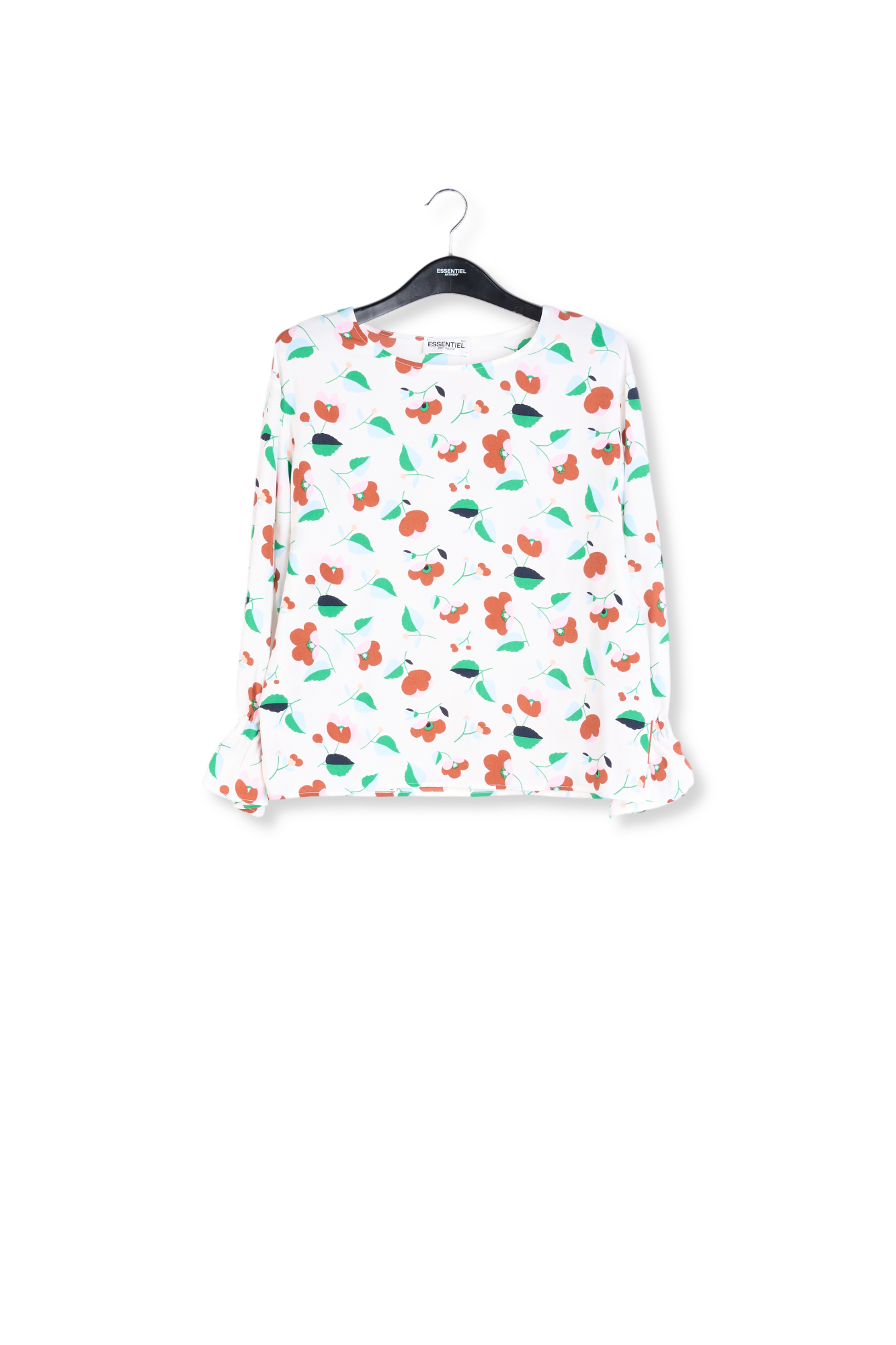 Gebroken witte blouse met bloemenprint RE—SSENTIEL tweedehands photo 1