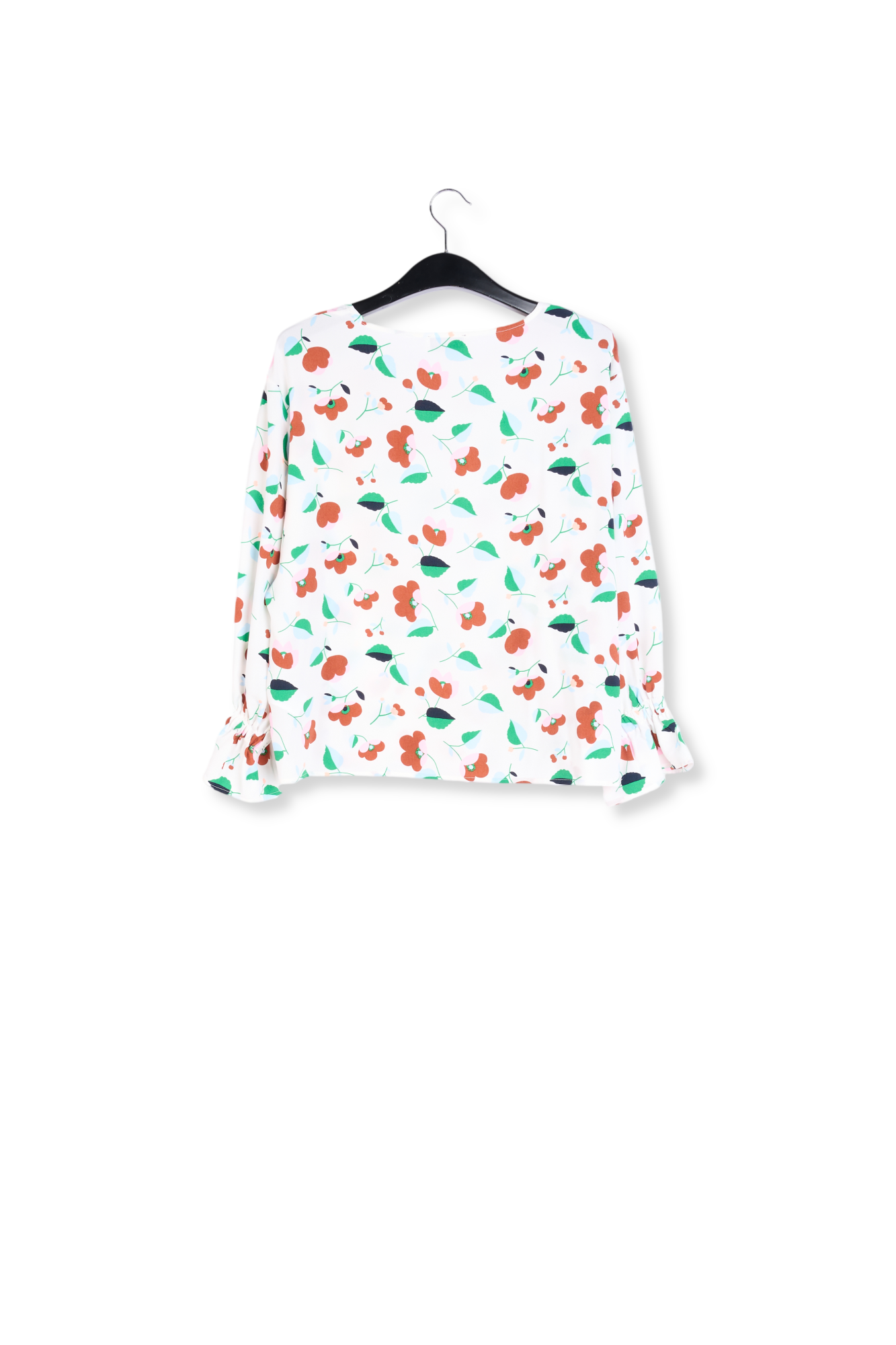 Gebroken witte blouse met bloemenprint RE—SSENTIEL tweedehands photo 2