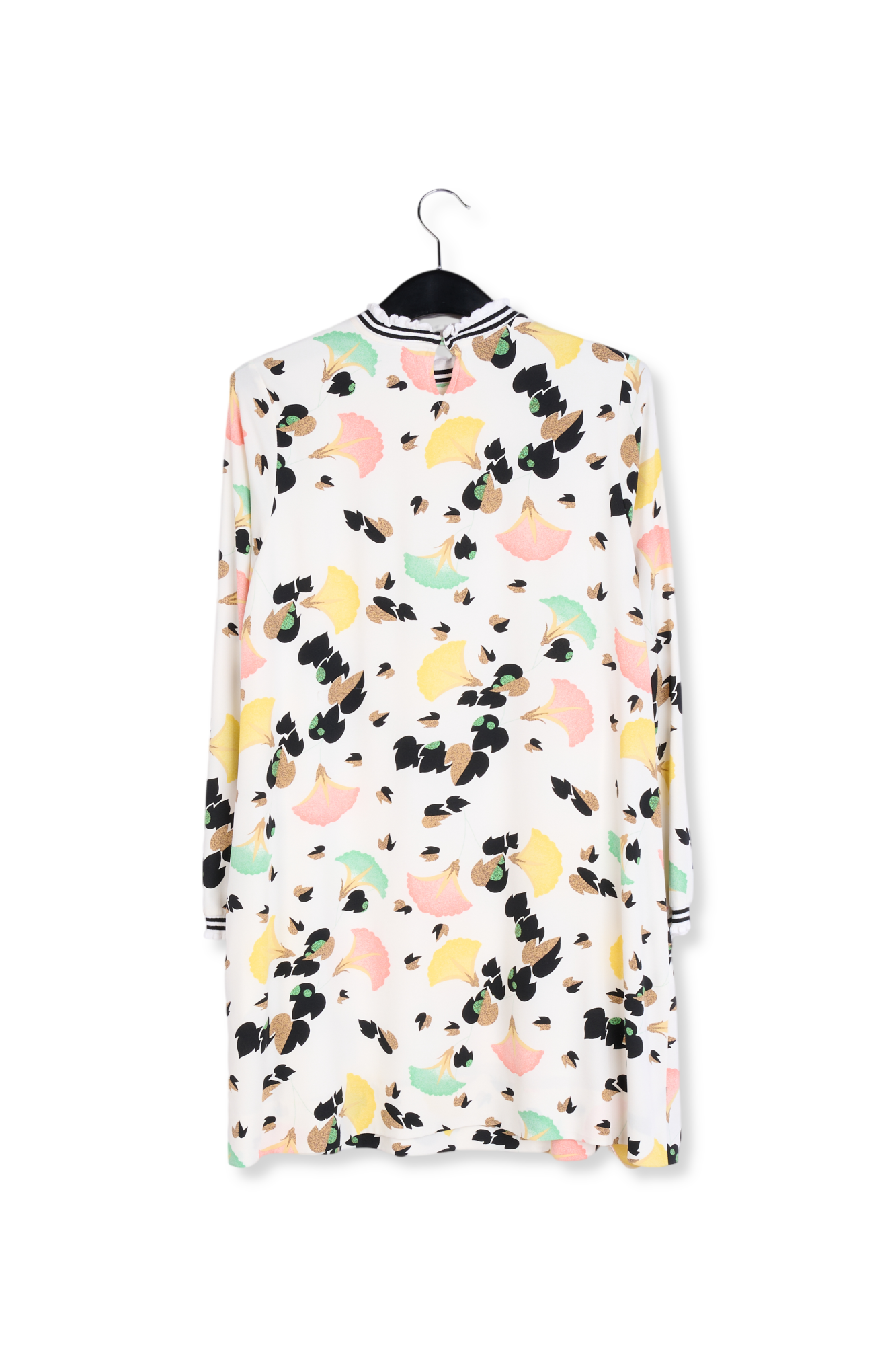 Rode blouse met veelkleurige bloemenprint RE—SSENTIEL tweedehands photo 2