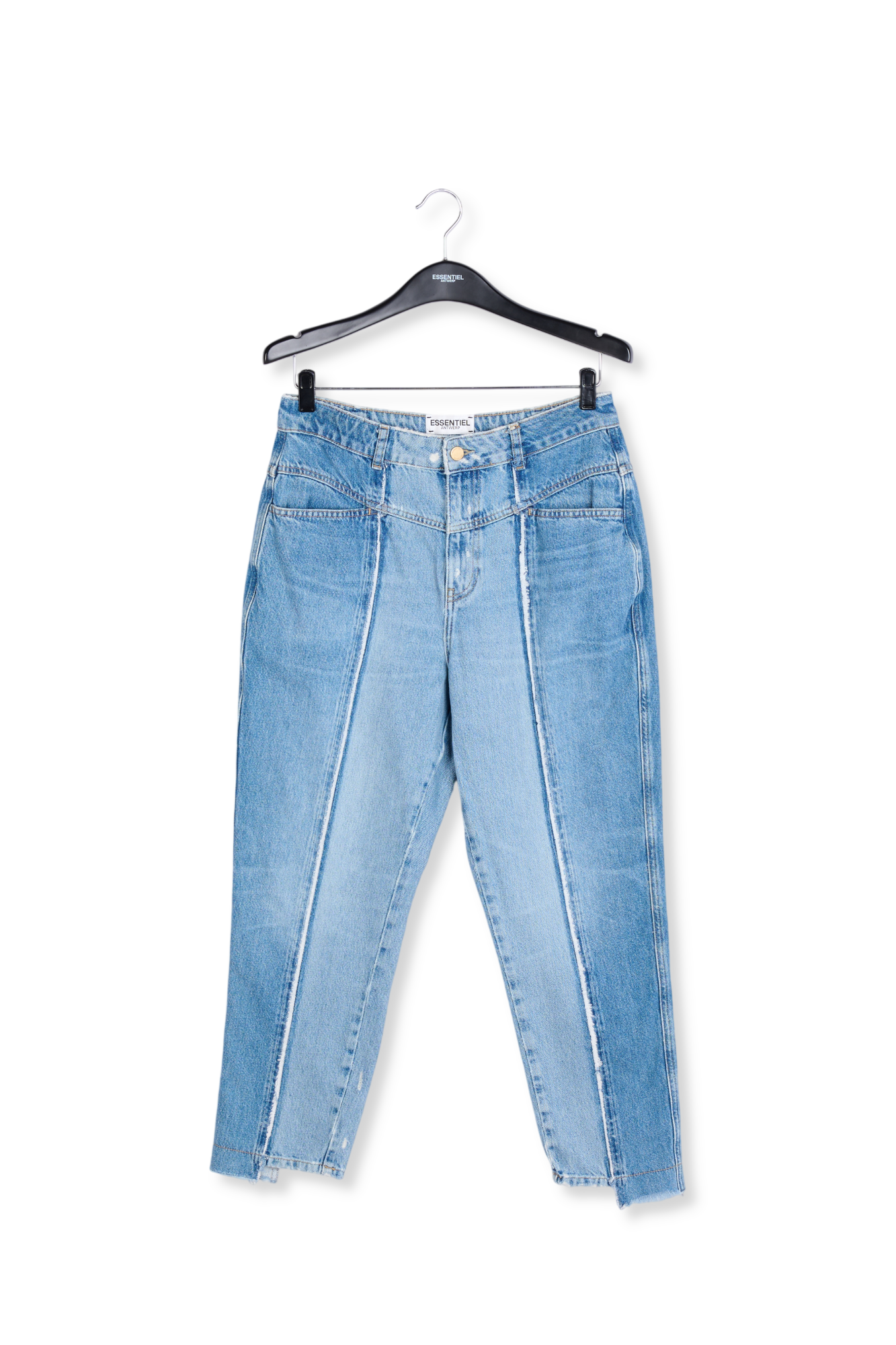 Jean boyfriend bicolore effiloché RE—SSENTIEL seconde main photo 1