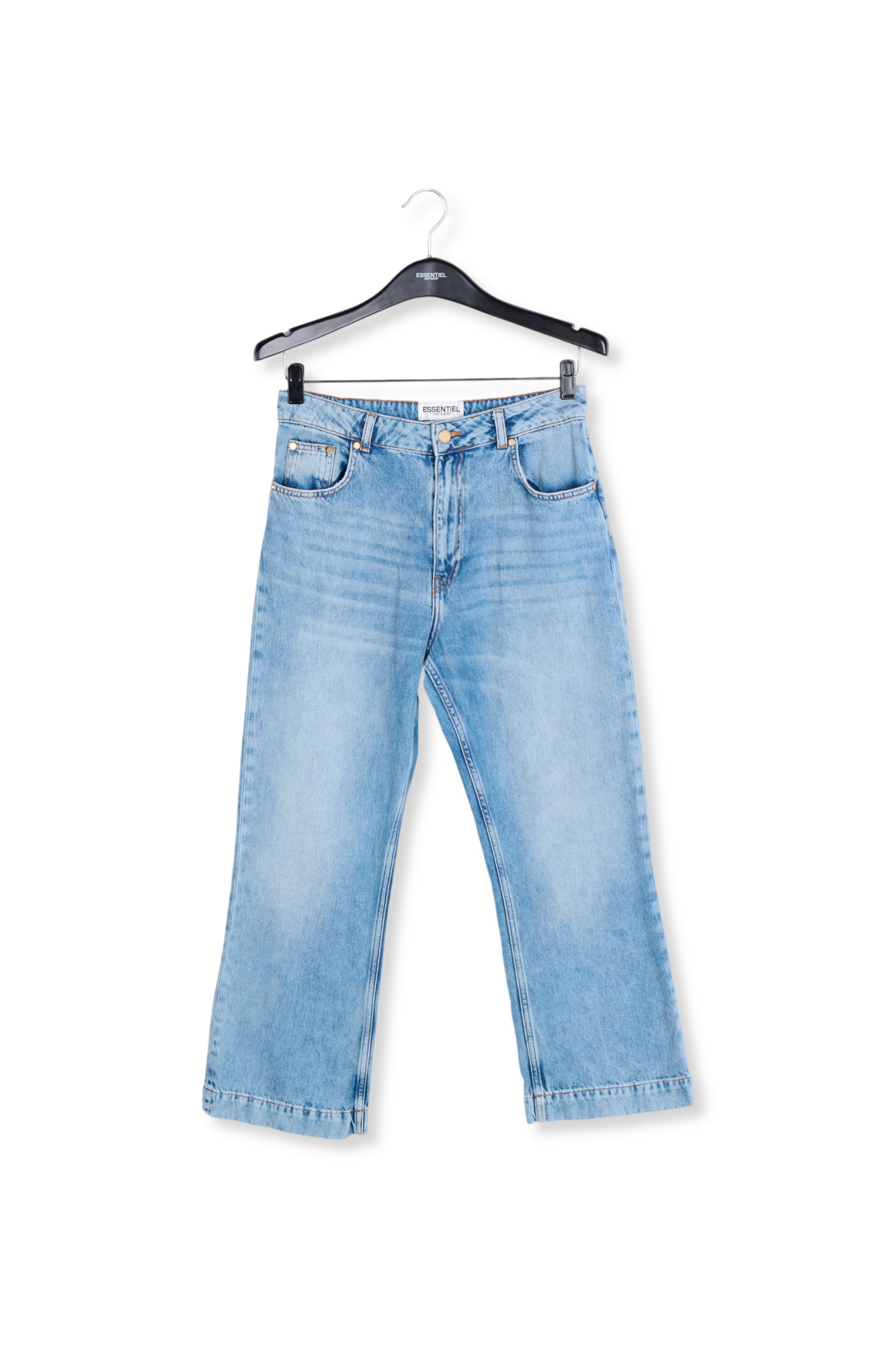 Blauwe jeans met hoge taille RE—SSENTIEL tweedehands photo 1