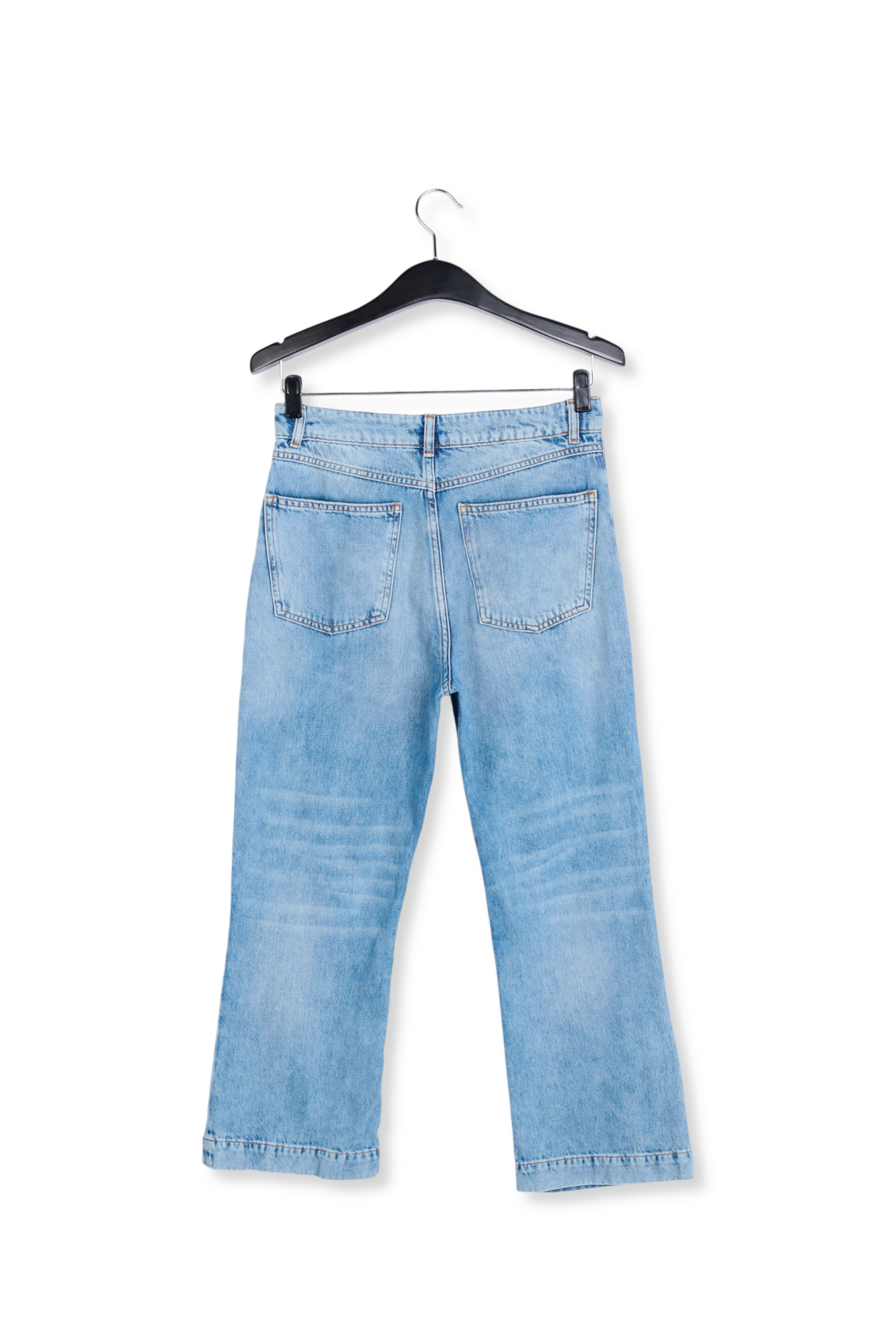 Blauwe jeans met hoge taille RE—SSENTIEL tweedehands photo 2