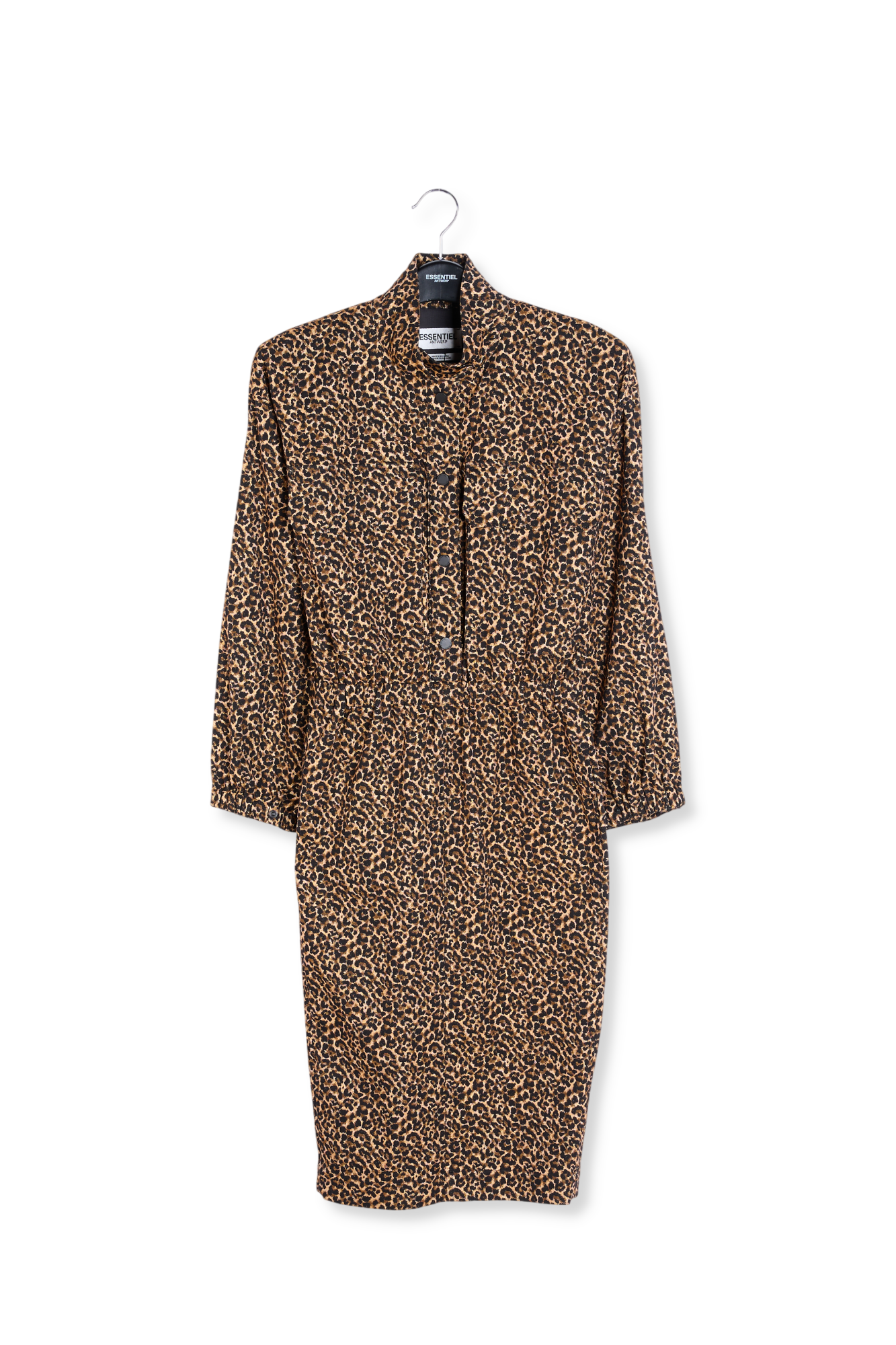Robe longueur genou en jacquard léopard RE—SSENTIEL seconde main photo 1