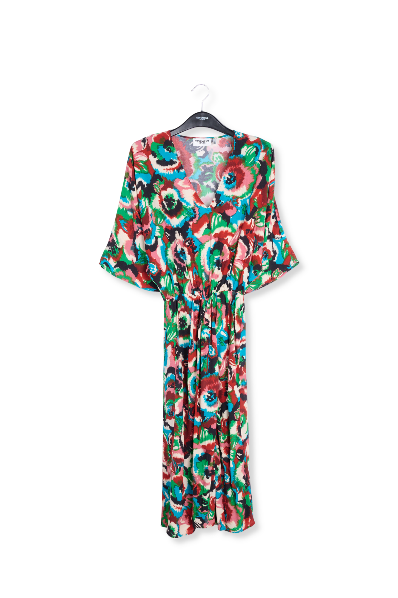 Robe kimono multicolore à  imprimé fleuri RE—SSENTIEL seconde main photo 1