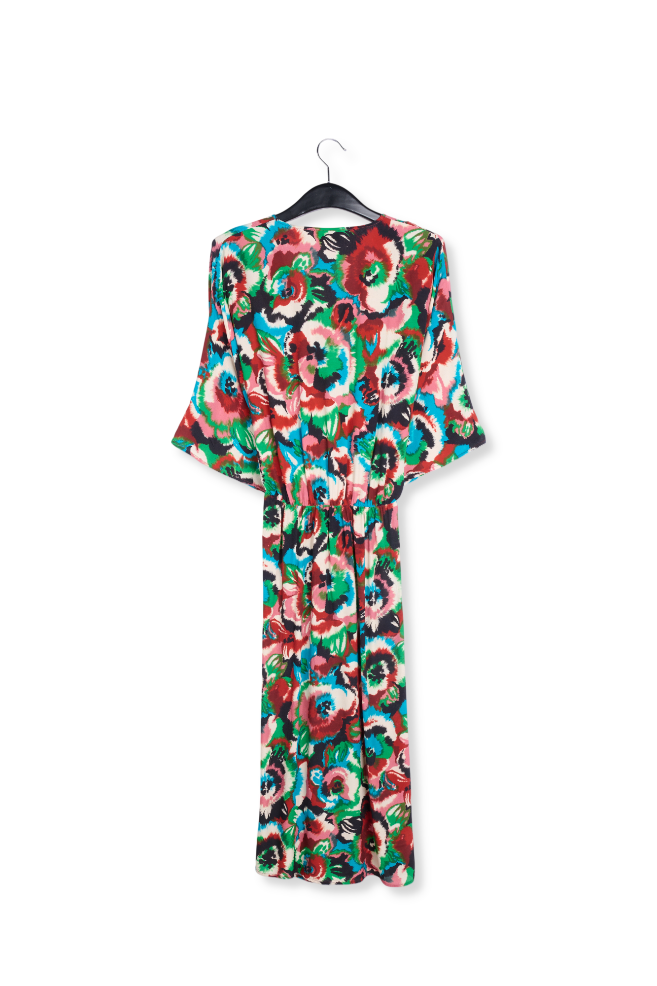 Robe kimono multicolore à  imprimé fleuri RE—SSENTIEL seconde main photo 2