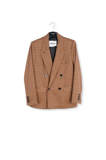 Blazer croisé à  pied-de-poule RE—SSENTIEL seconde main photo 1