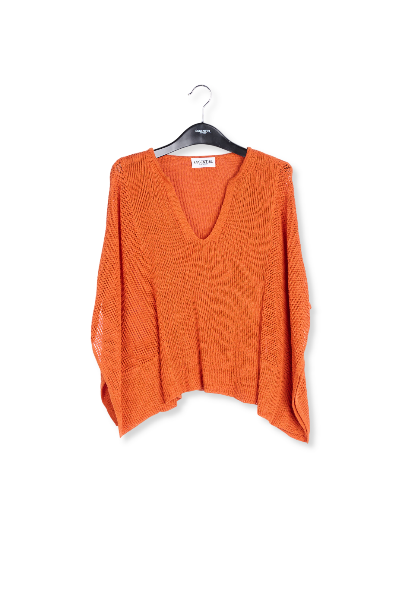 Oranje gebreide top met wijde snit RE—SSENTIEL tweedehands photo 1