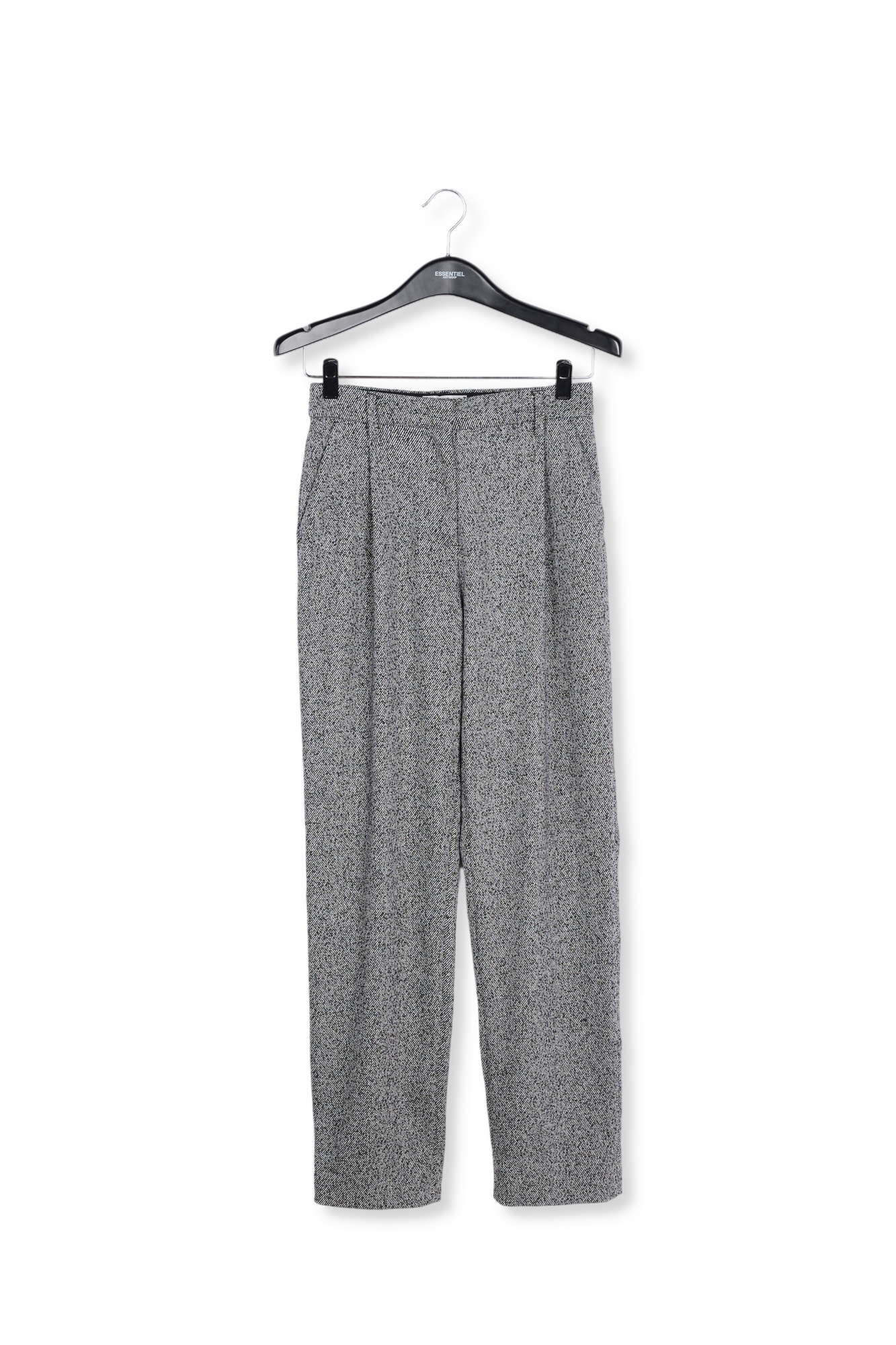 Grijze gemêleerde broek met smal toelopende pijpen RE—SSENTIEL tweedehands photo 1