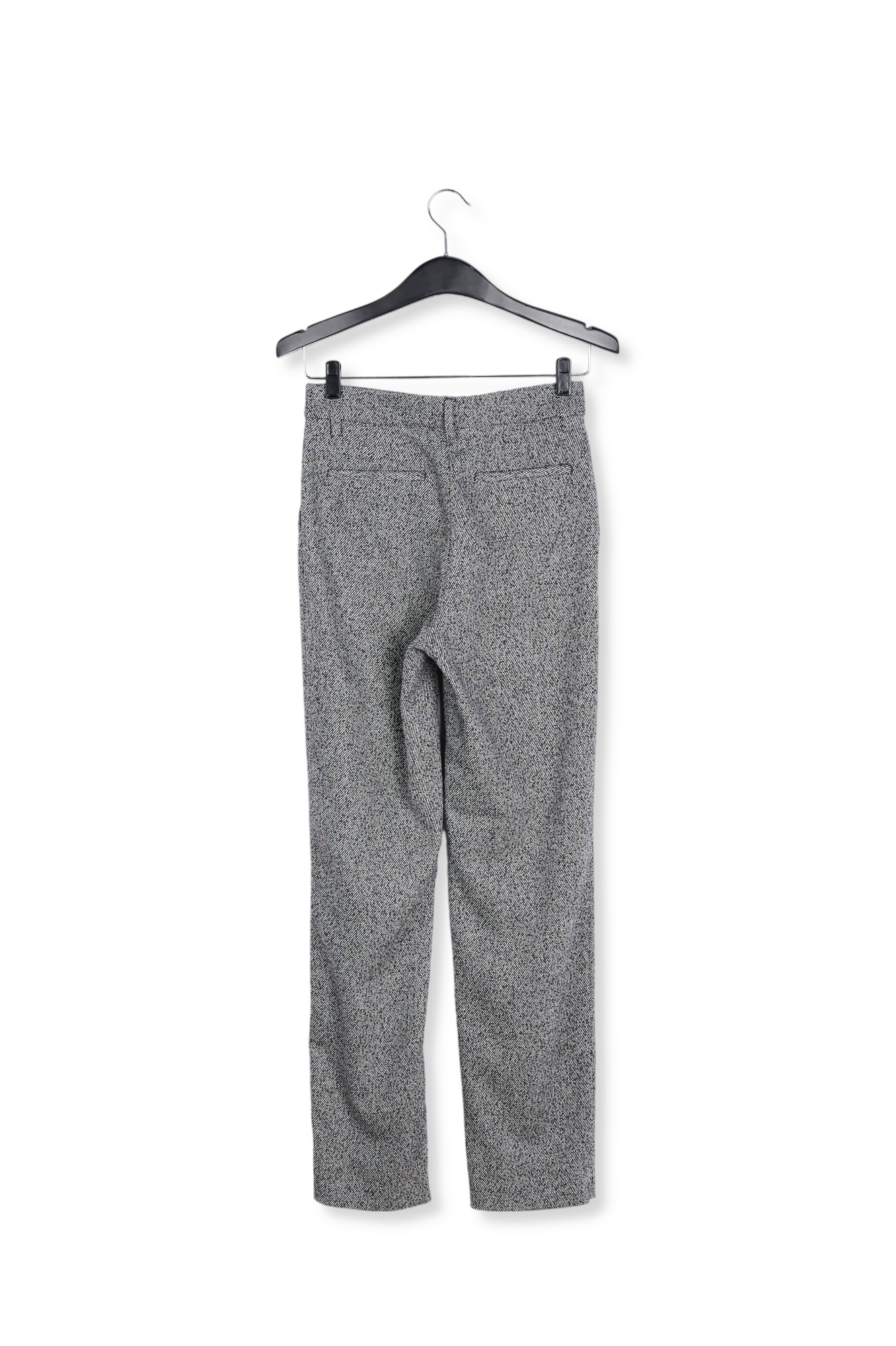 Grijze gemêleerde broek met smal toelopende pijpen RE—SSENTIEL tweedehands photo 2
