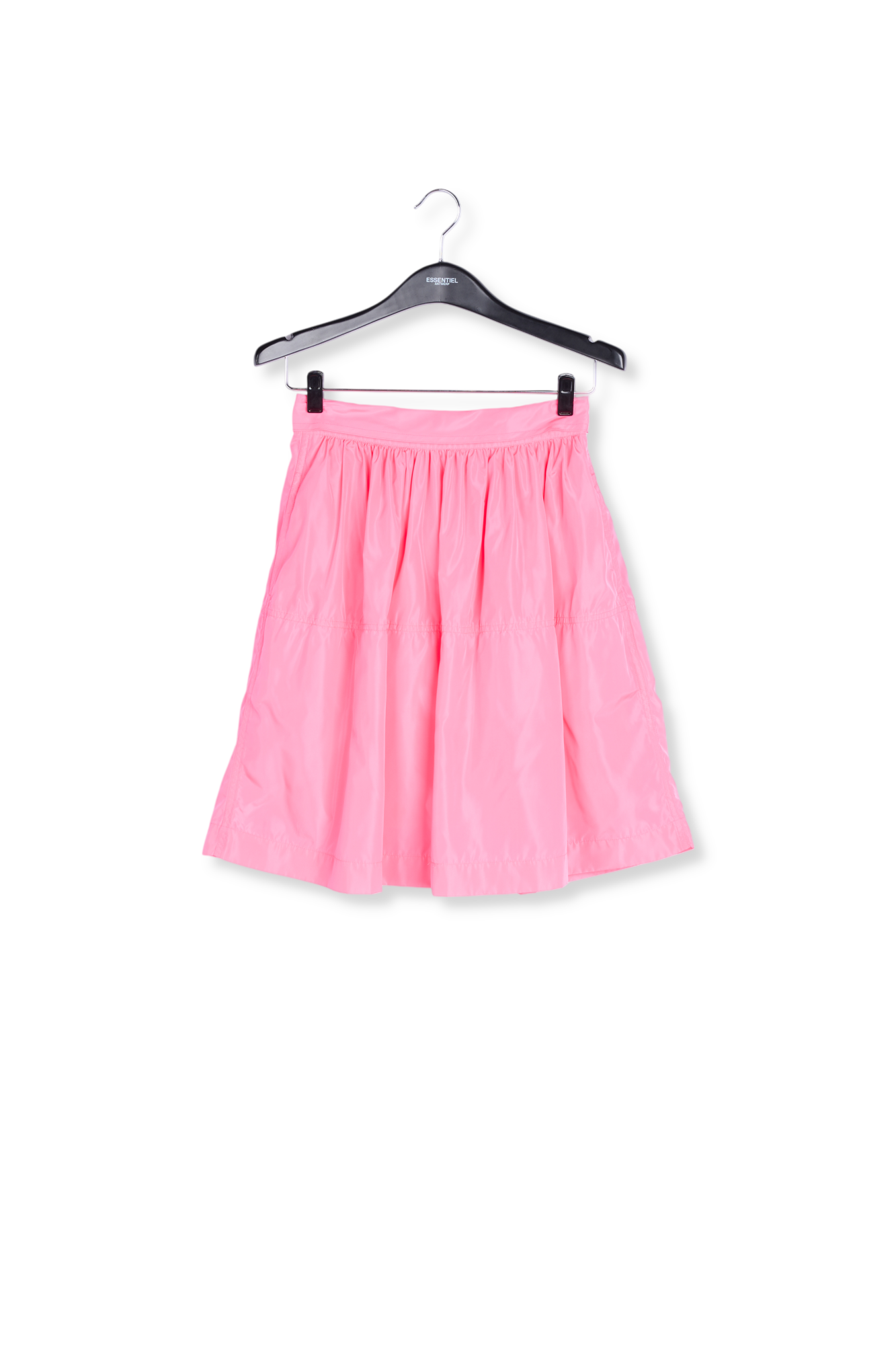 Neonroze midirok met plooien RE—SSENTIEL tweedehands photo 1