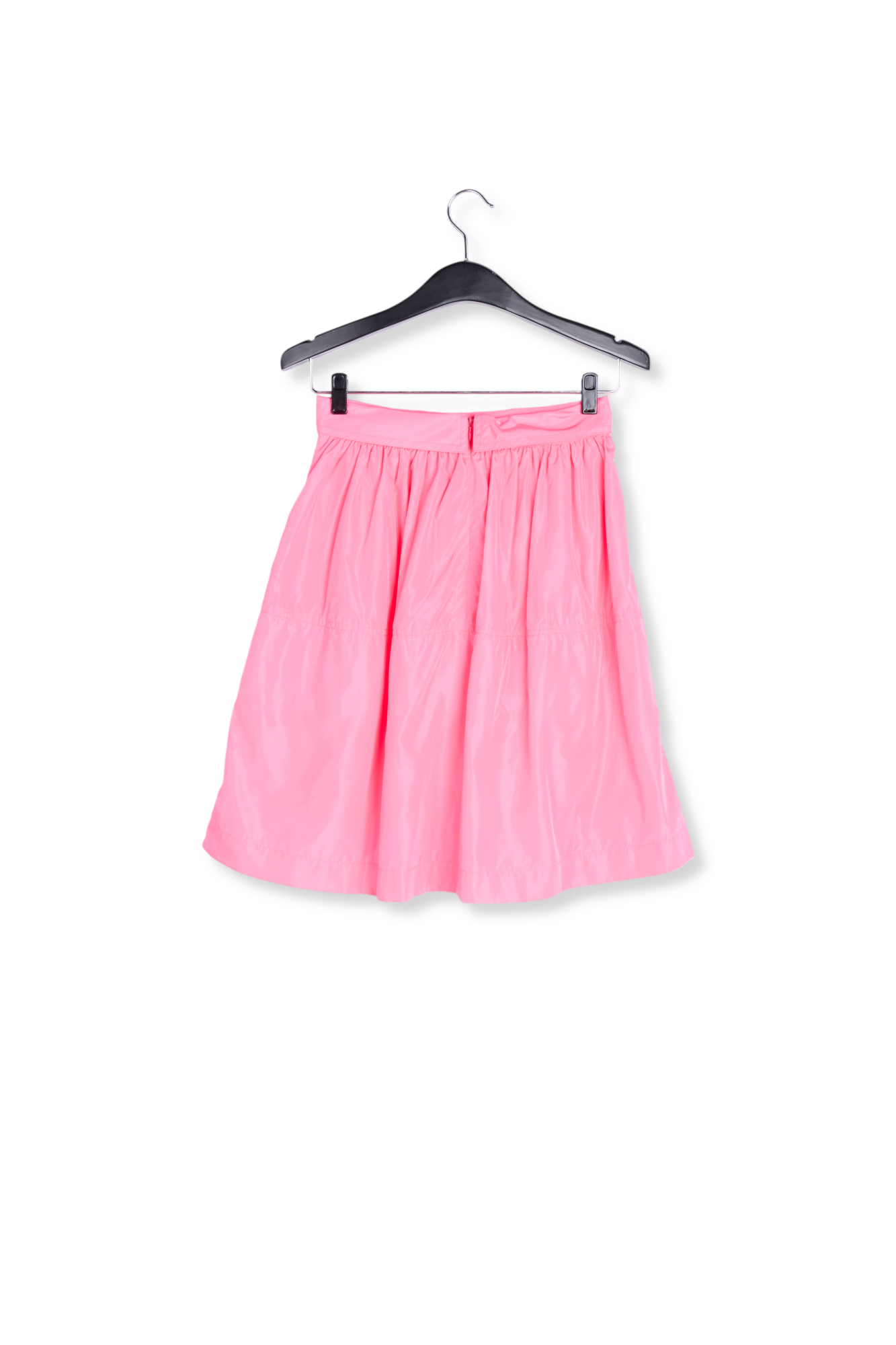 Neonroze midirok met plooien RE—SSENTIEL tweedehands photo 2