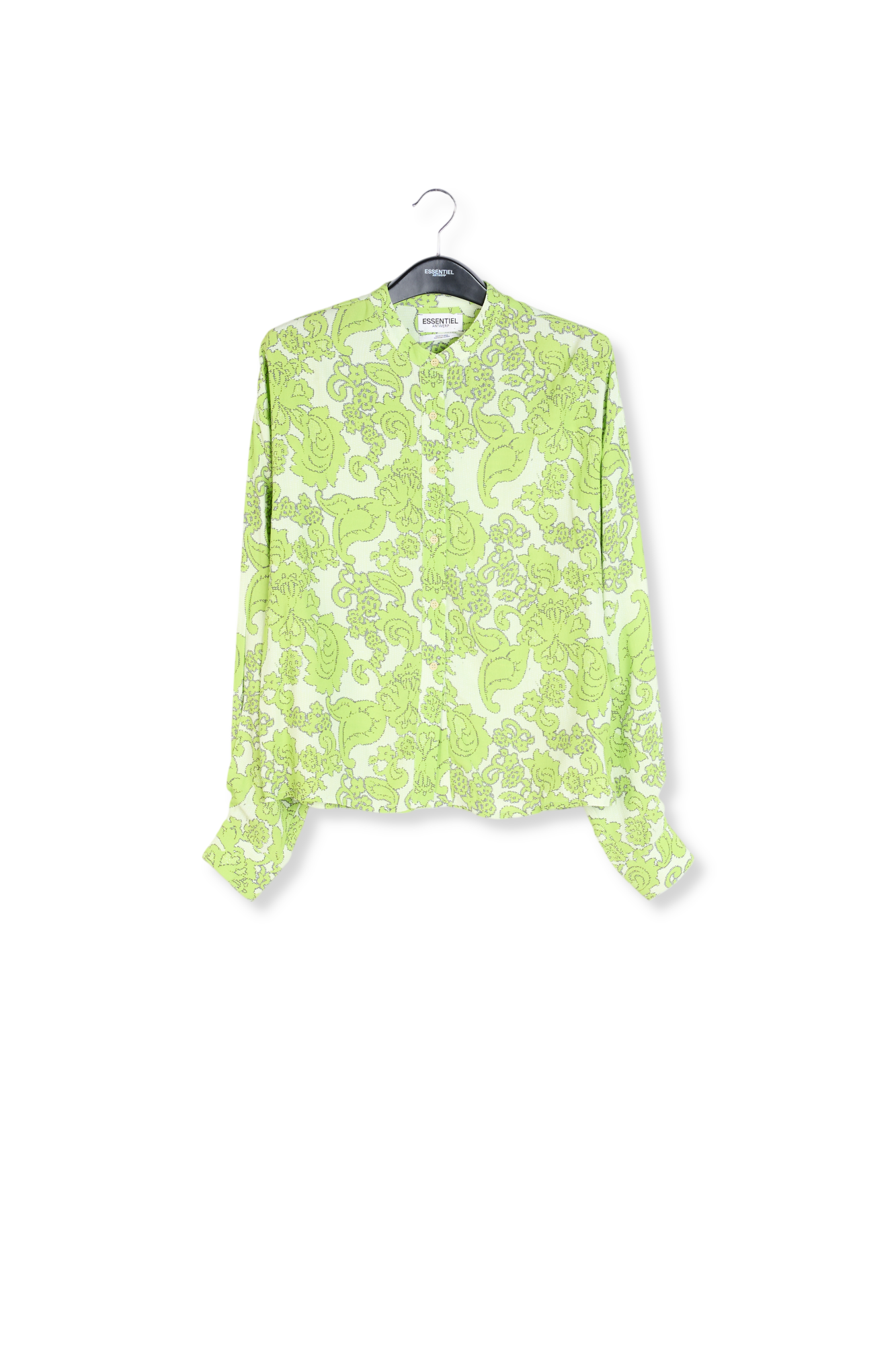 Chemise à imprimé fleuri vert RE—SSENTIEL seconde main photo 1