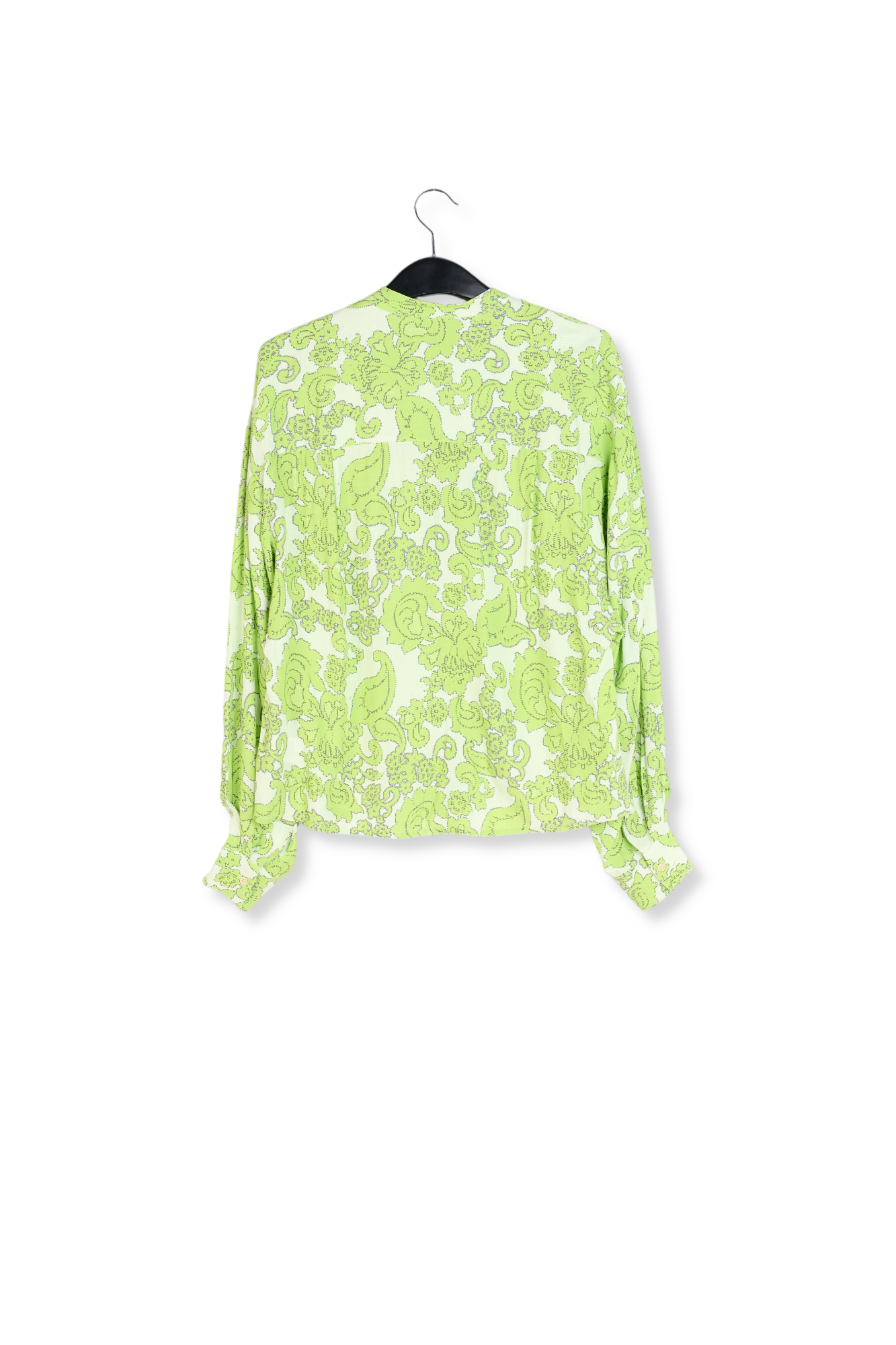 Chemise à imprimé fleuri vert RE—SSENTIEL seconde main photo 2