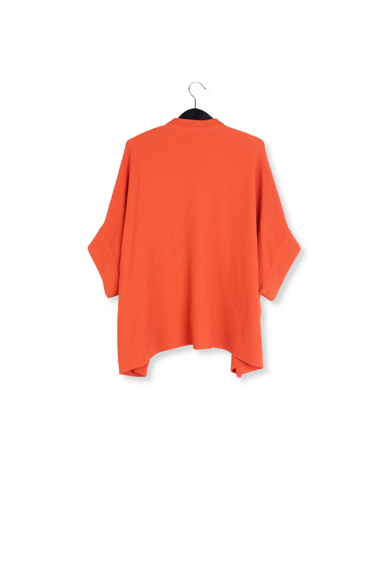 Chemise carrée en cloqué orange RE—SSENTIEL seconde main photo 2