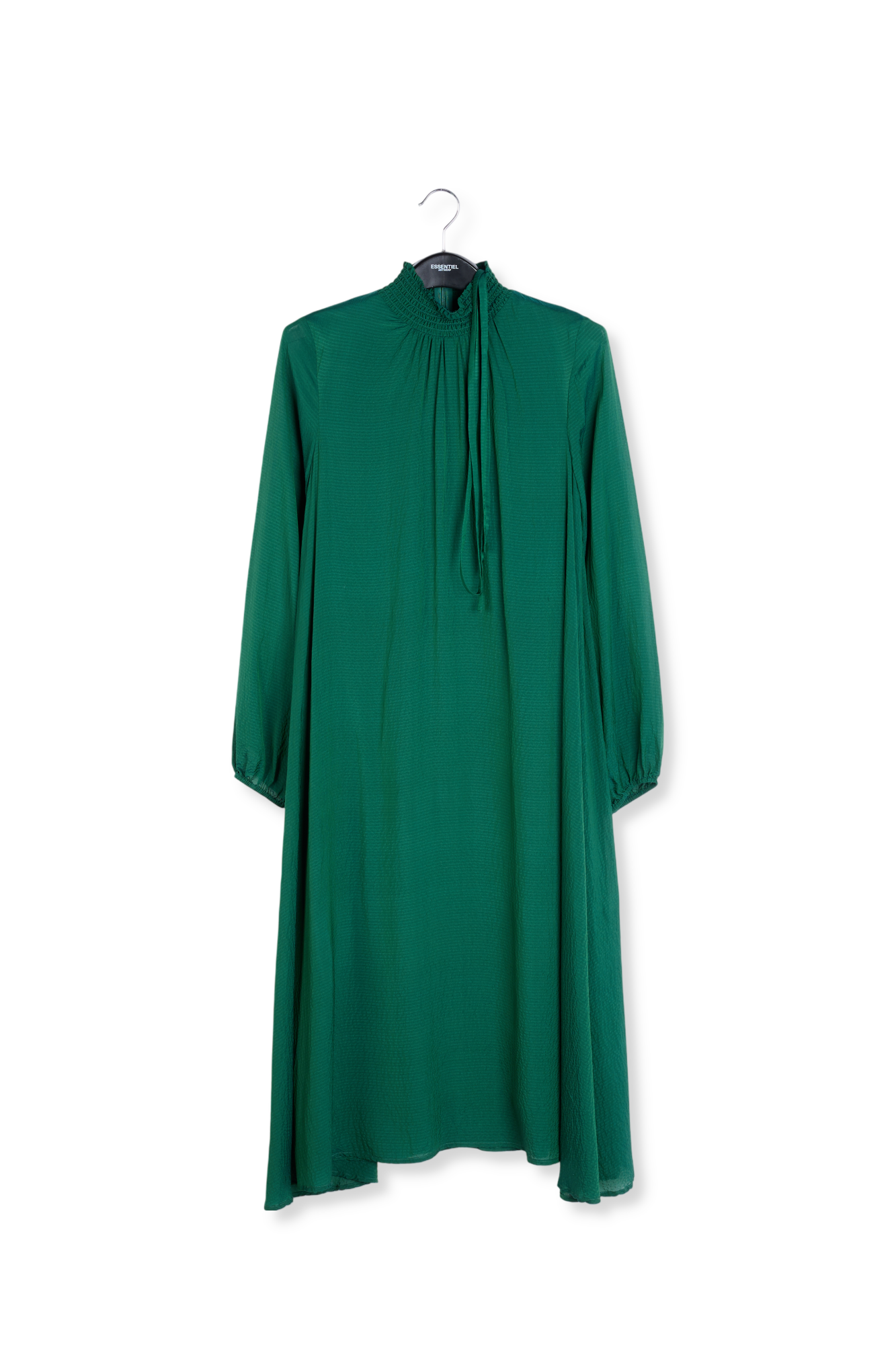 Donkergroene midi-jurk RE—SSENTIEL tweedehands photo 1