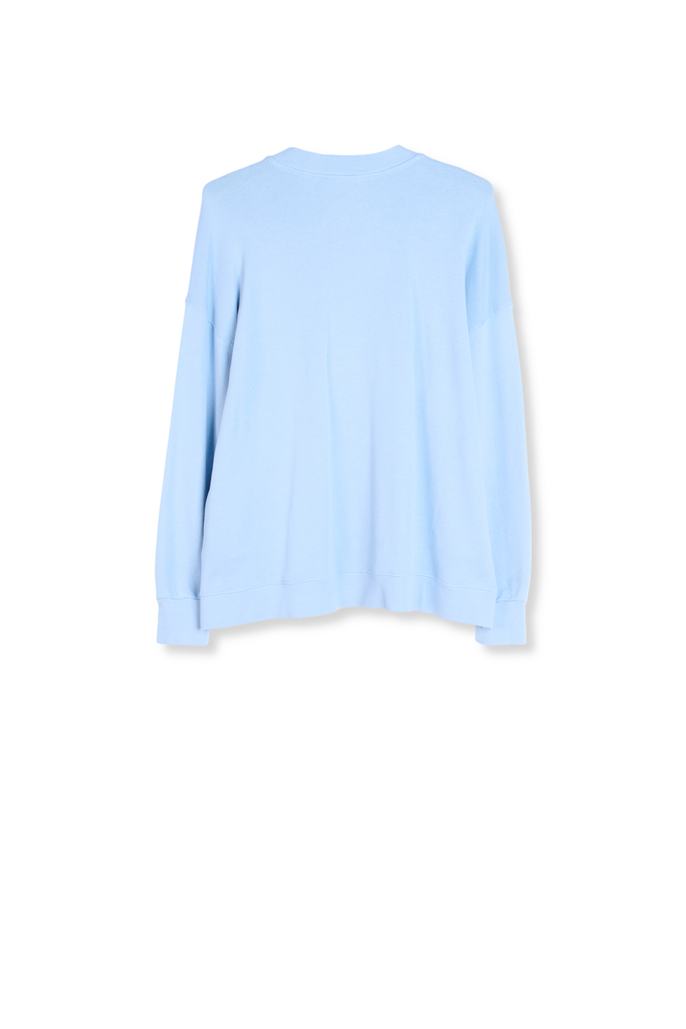 Sweatshirt 'sex shooter' bleu pà¢le en jersey de coton RE—SSENTIEL seconde main photo 2
