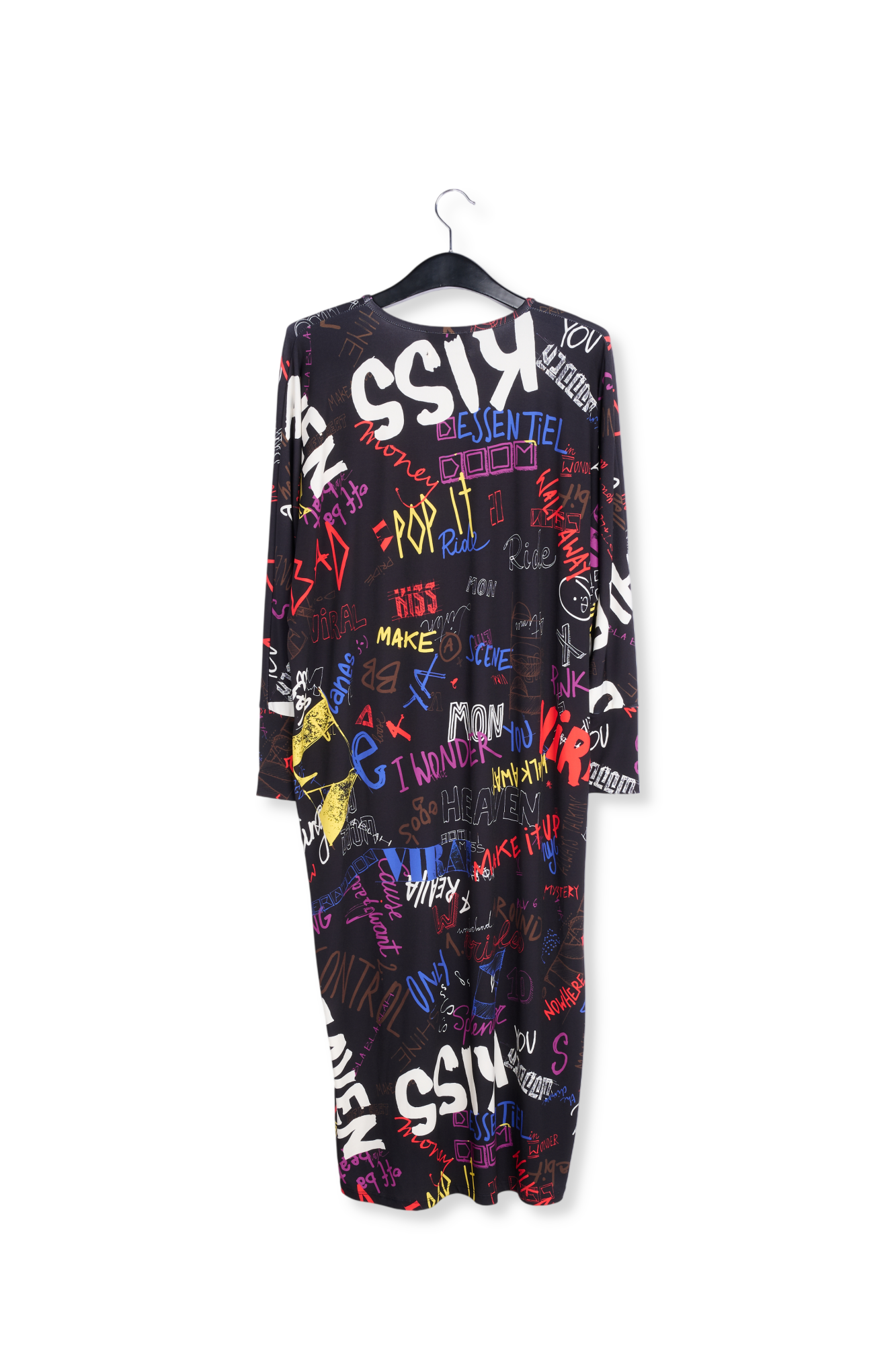 Robe midi avec texte imprimé RE—SSENTIEL seconde main photo 2