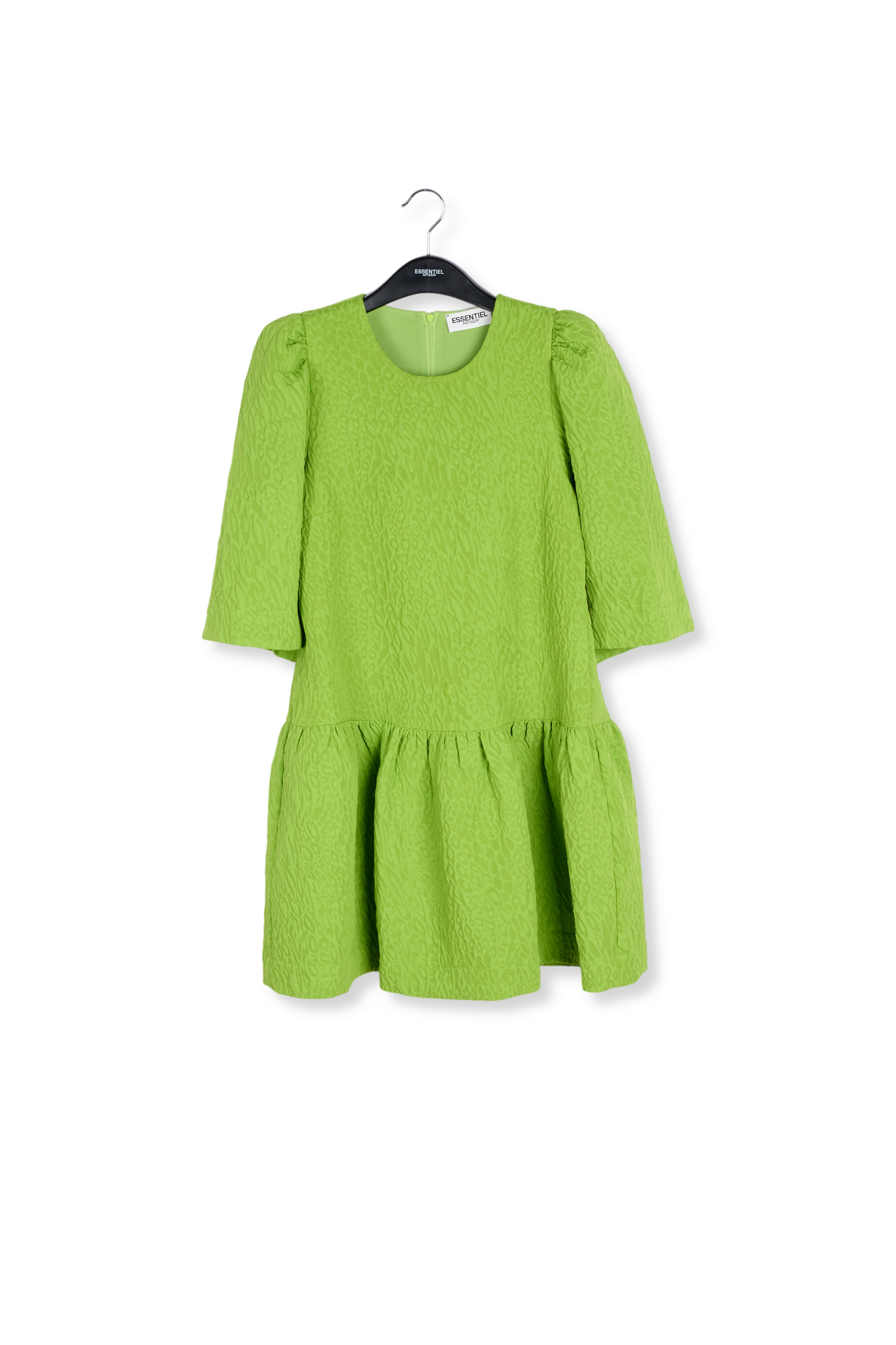 Mini-robe en jacquard vert RE—SSENTIEL seconde main photo 1