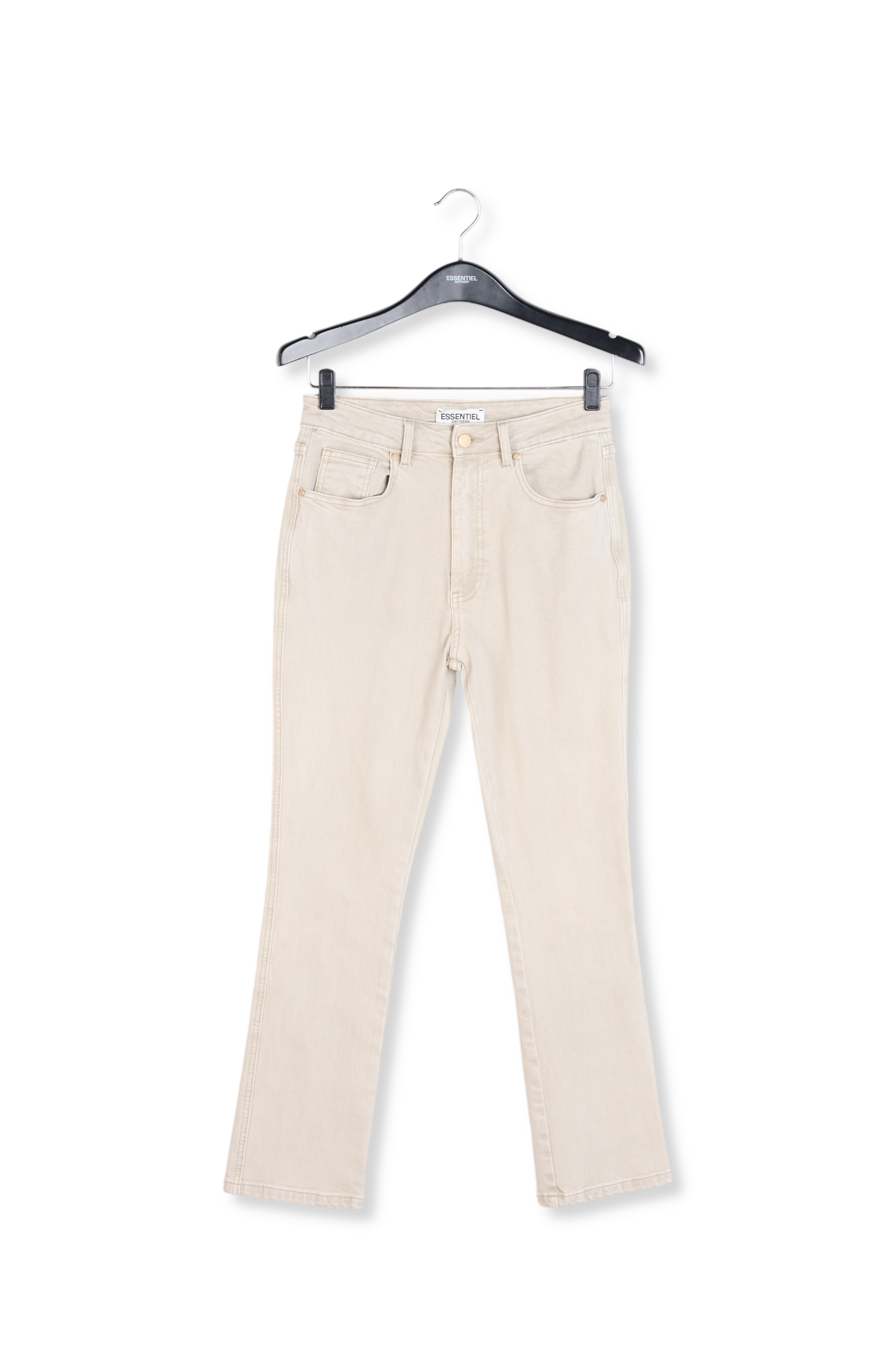 Jean beige aux jambes droites RE—SSENTIEL seconde main photo 1