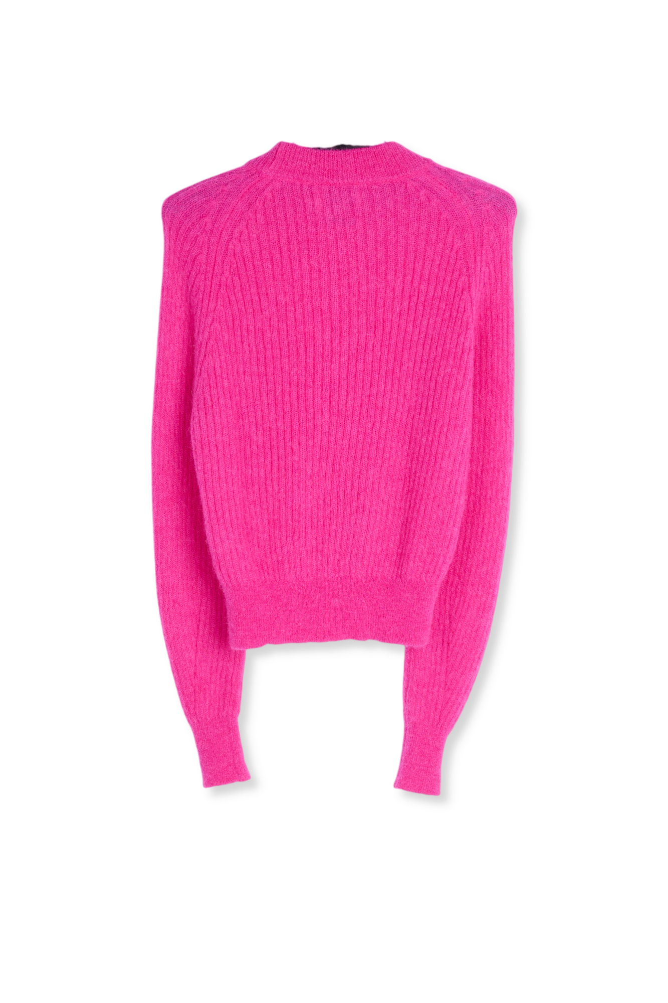 Pull ajusté en tricot fuchsia RE—SSENTIEL seconde main photo 2
