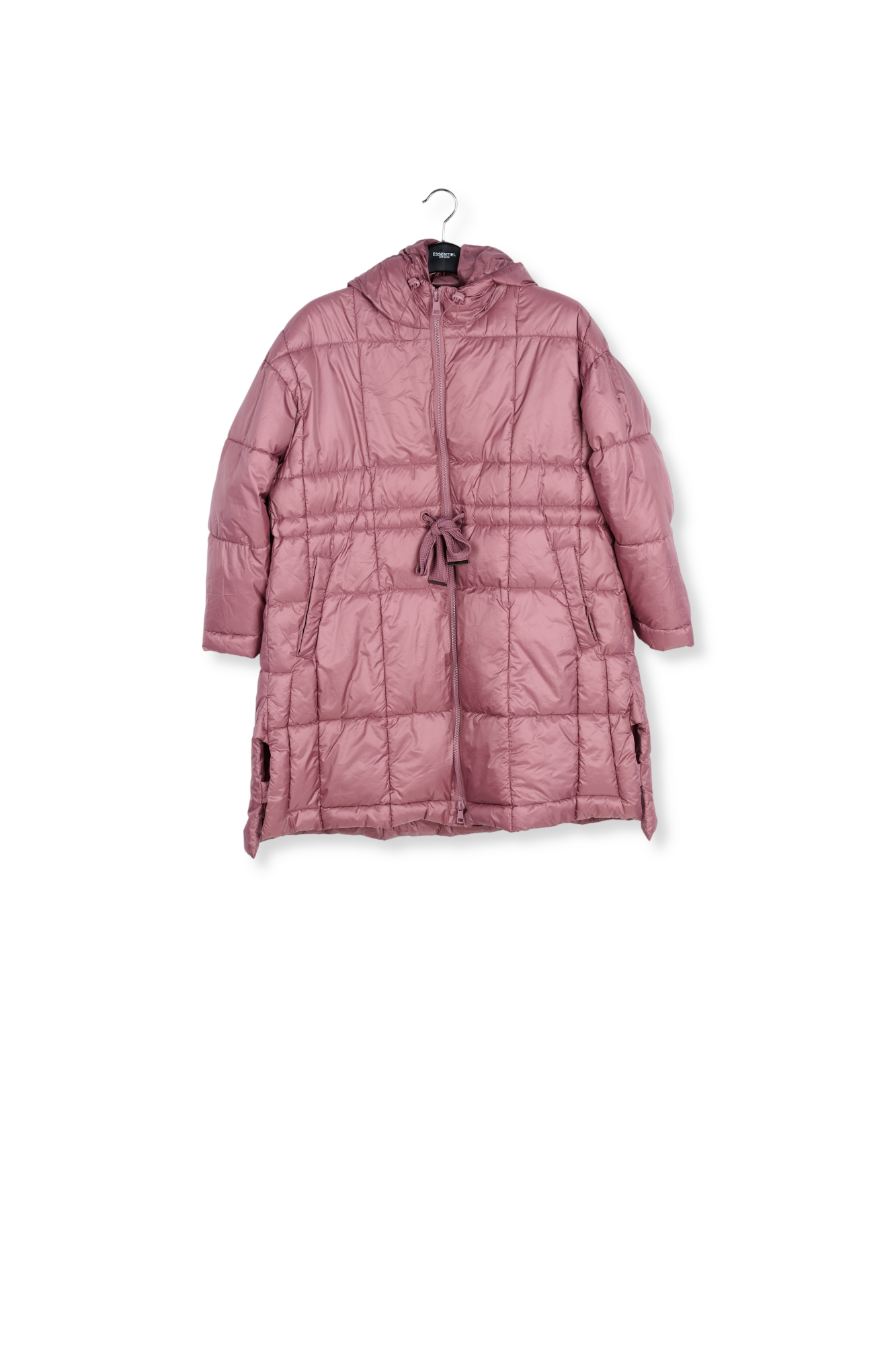 Vintage roze donsjas met kap RE—SSENTIEL tweedehands photo 1
