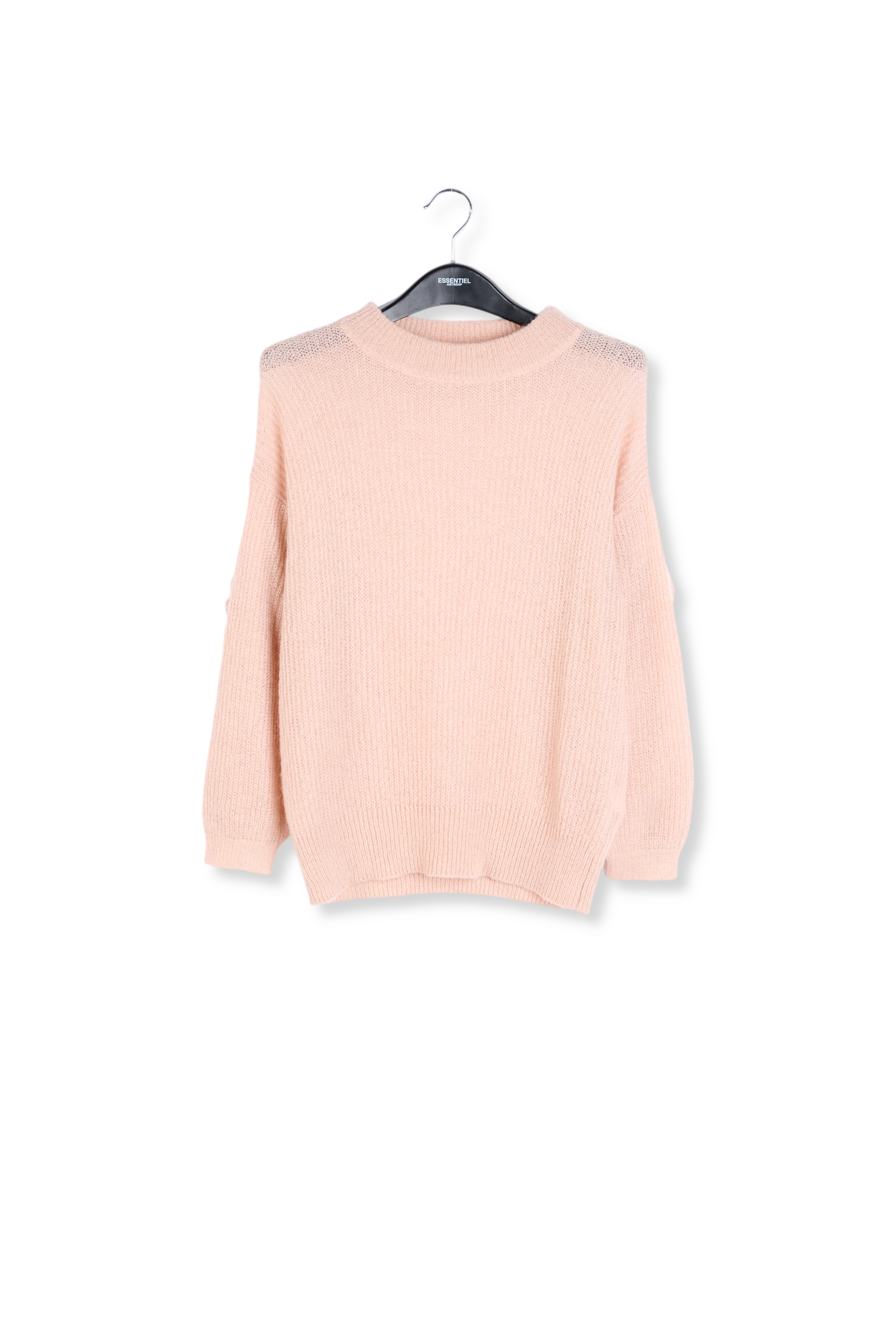 Pull en mohair rose clair avec ruches RE—SSENTIEL seconde main photo 1