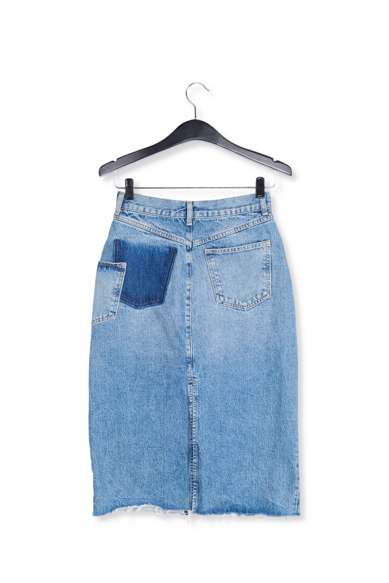 Jupe fourreau en jean à  taille haute RE—SSENTIEL seconde main photo 2