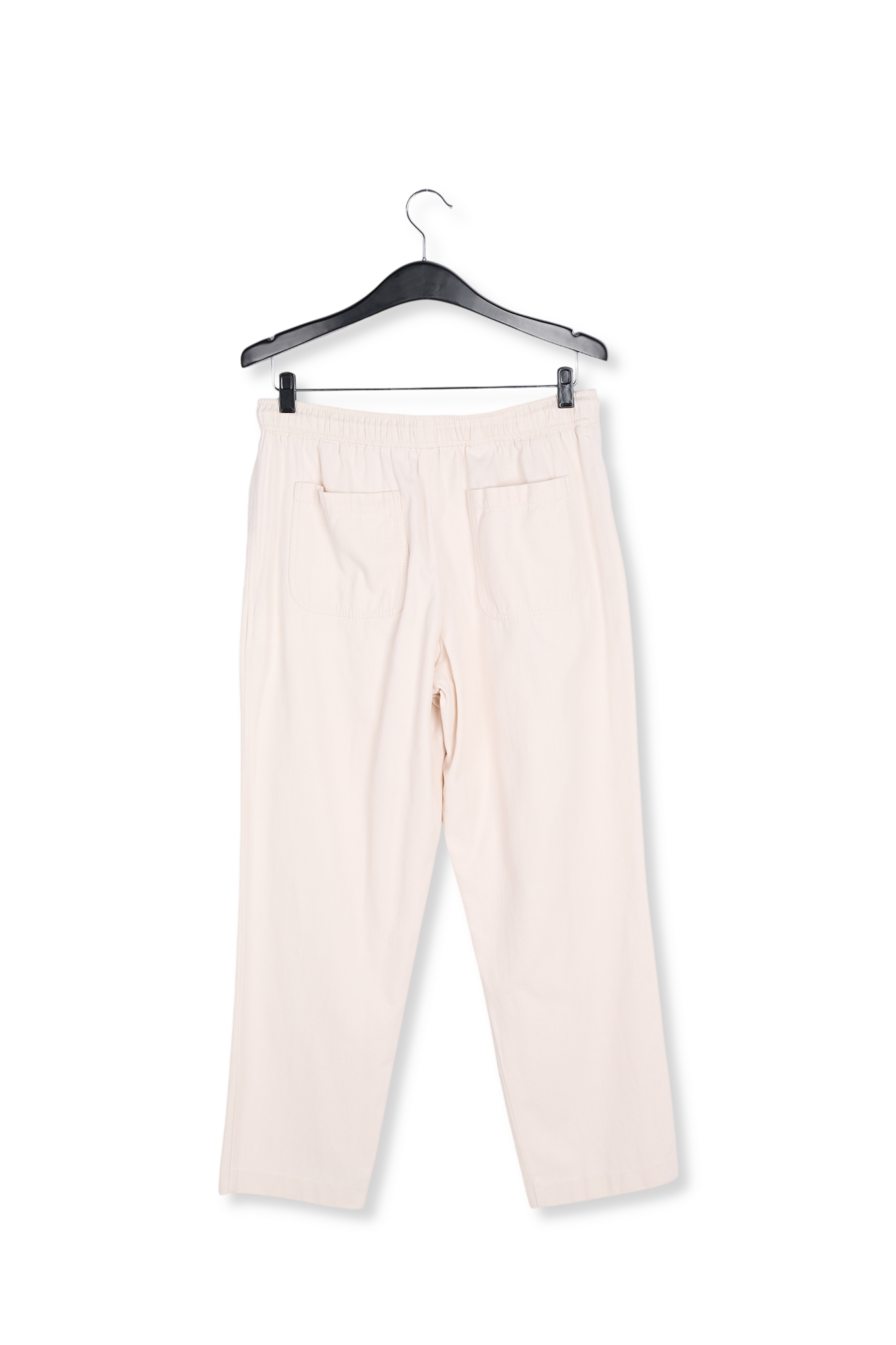 Off-white cotton tapered pants RE—SSENTIEL second-hand photo 2