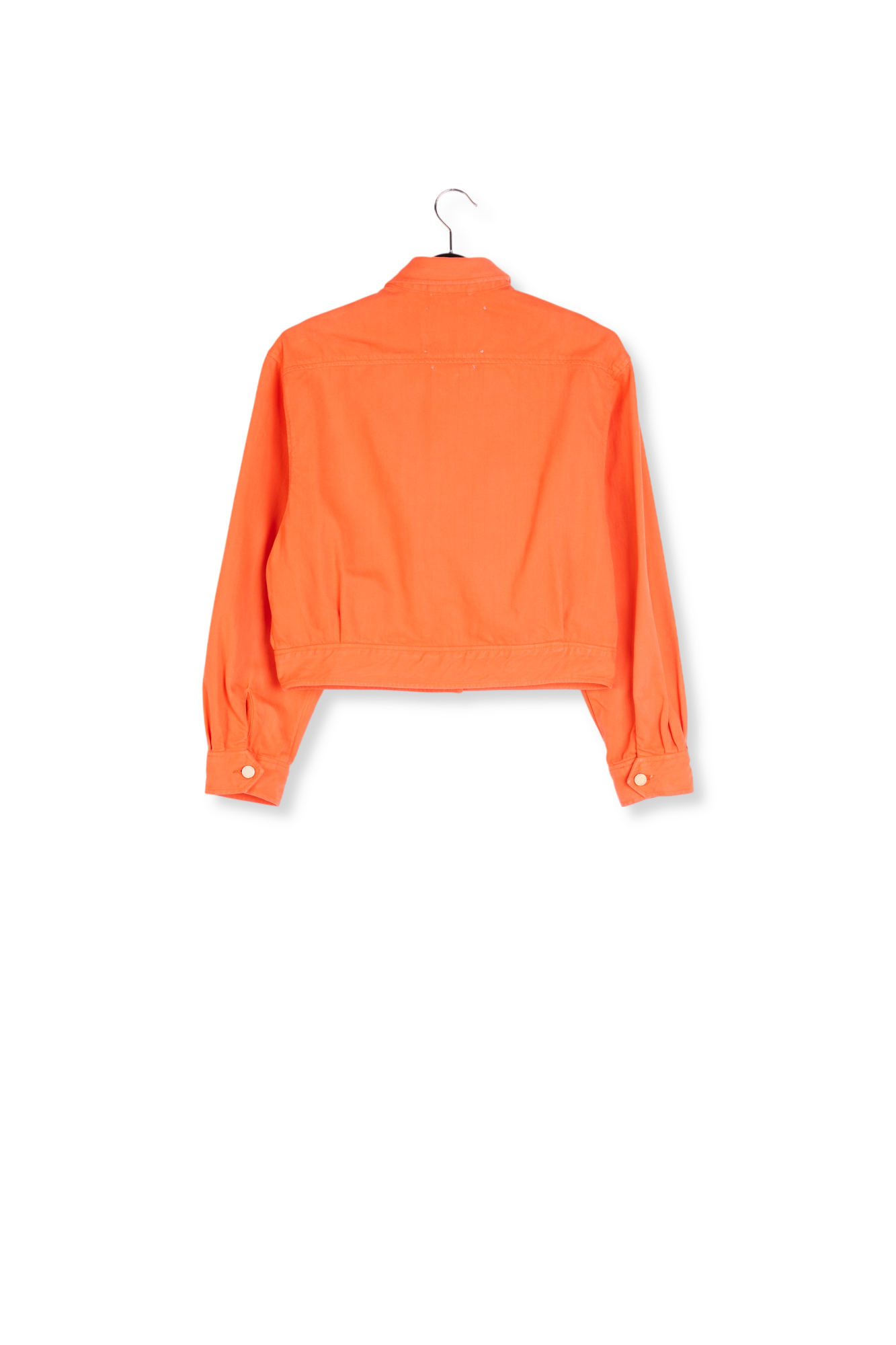 Bright orange denim jacket RE—SSENTIEL second-hand photo 2