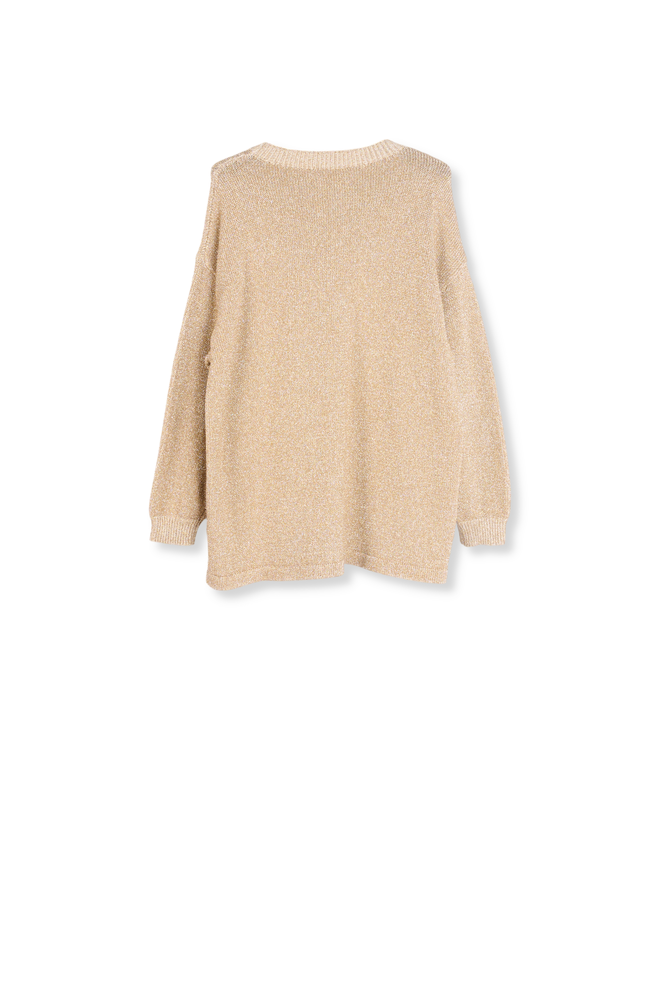 Pull doré à coupe ample RE—SSENTIEL seconde main photo 2