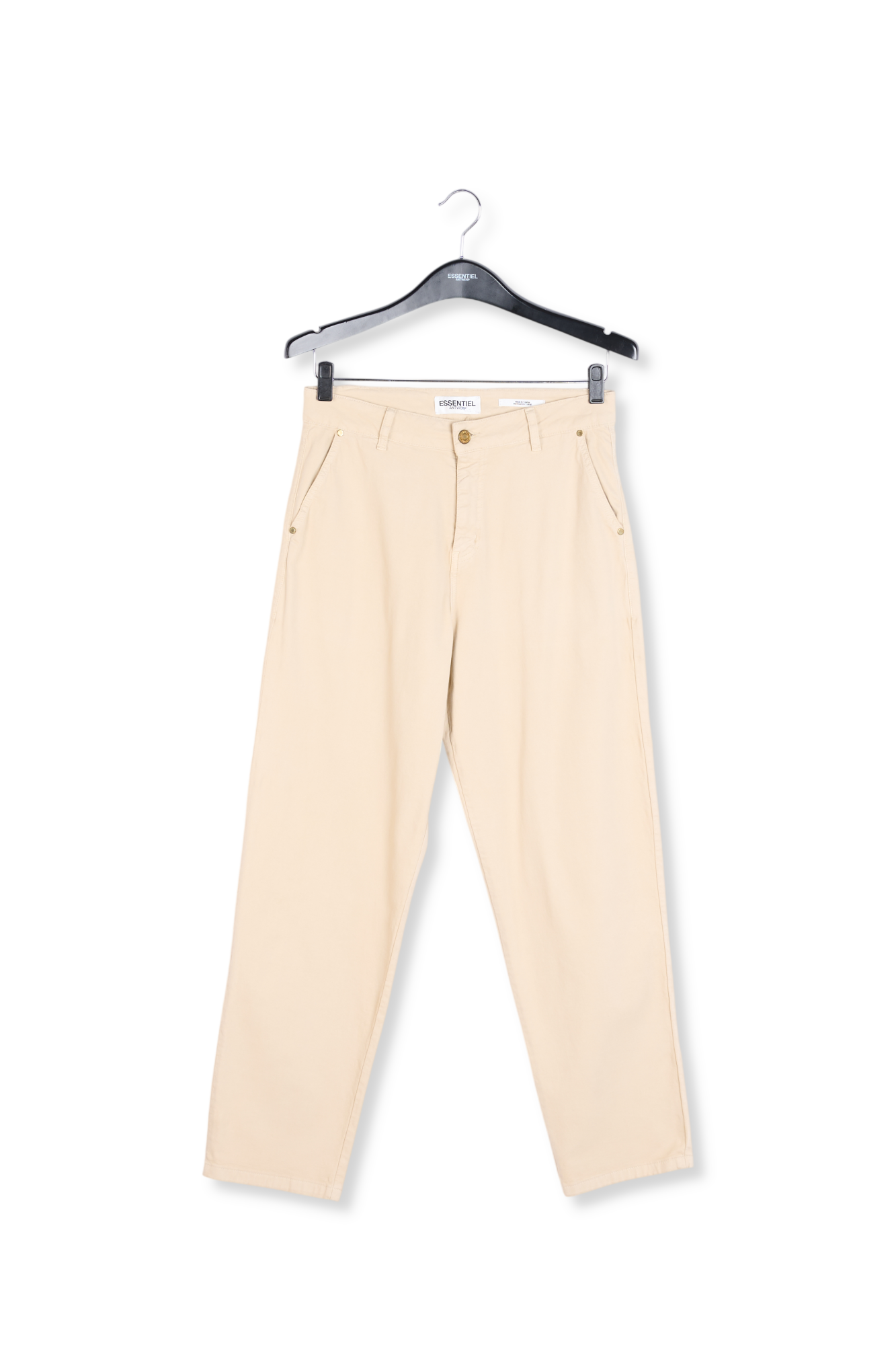 Pantalon taille haute beige RE—SSENTIEL seconde main photo 1