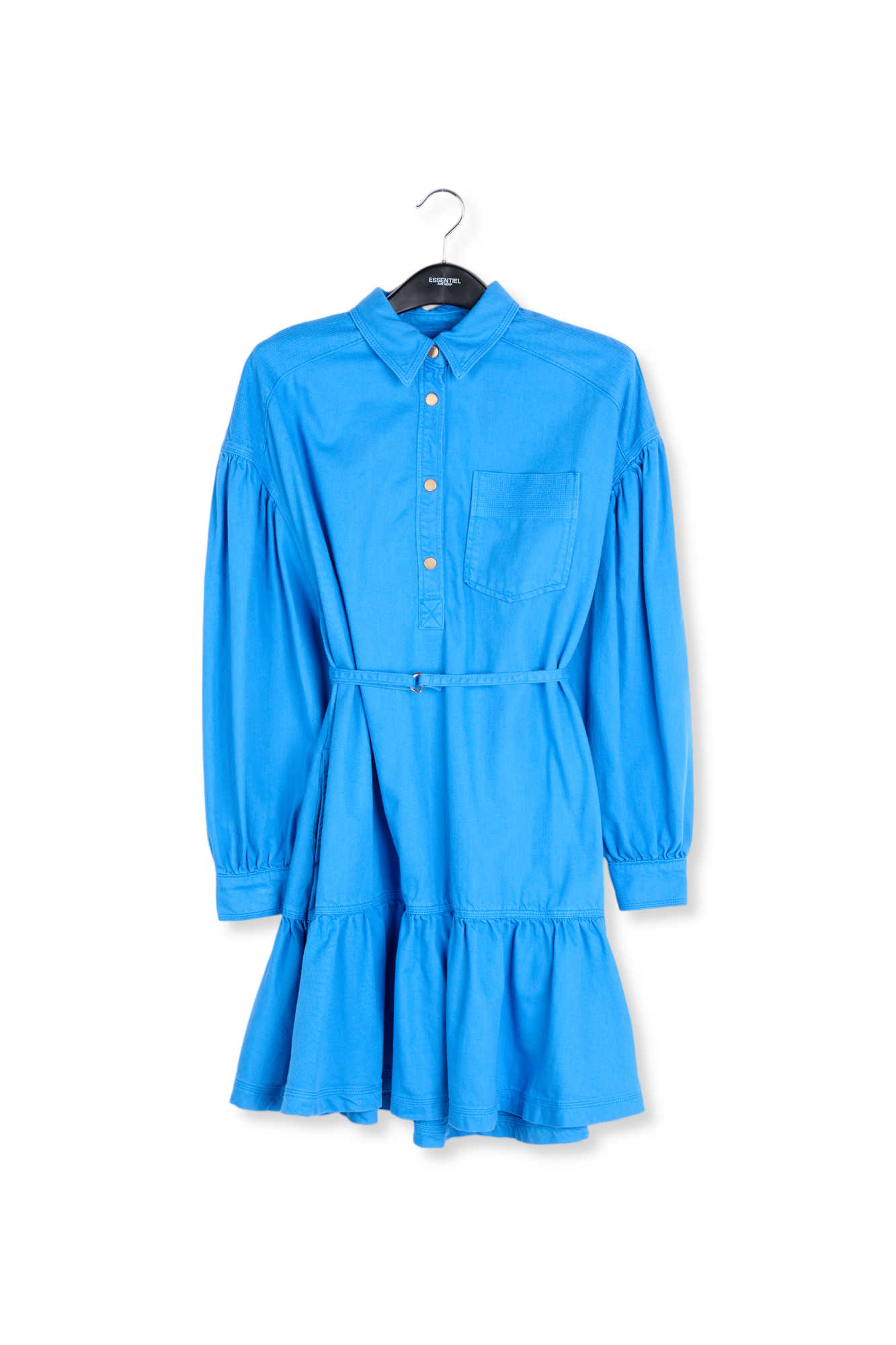 Blue denim mini dress RE—SSENTIEL second-hand photo 1