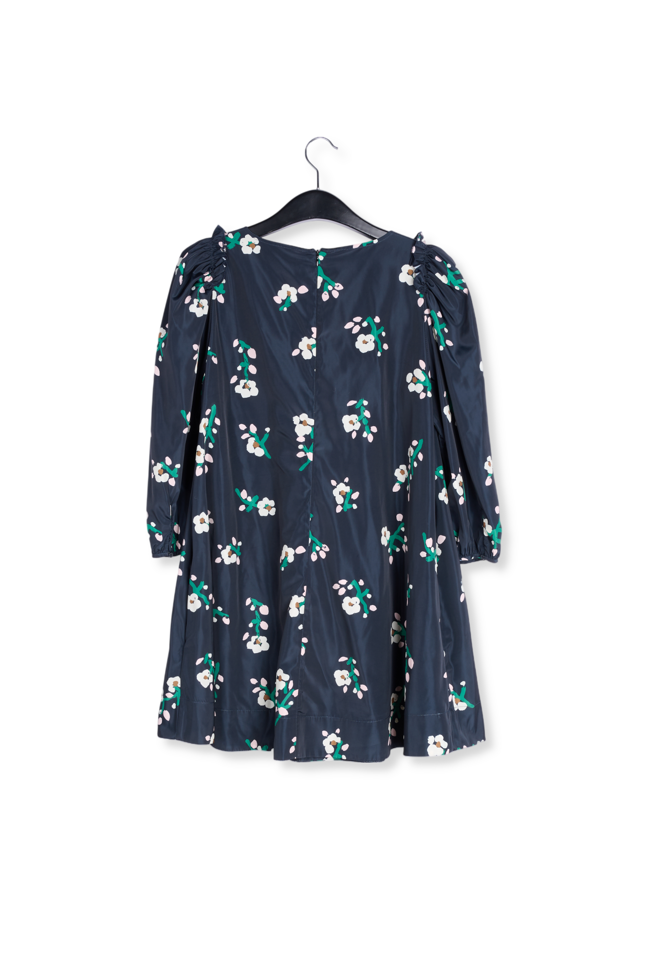 Mini robe noire en taffetas RE—SSENTIEL seconde main photo 2