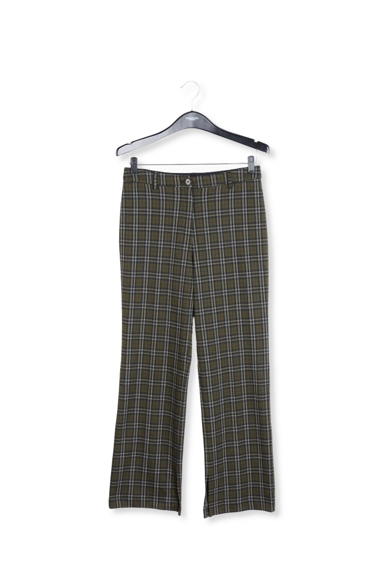 Kaki broek met ruitjes RE—SSENTIEL tweedehands photo 1