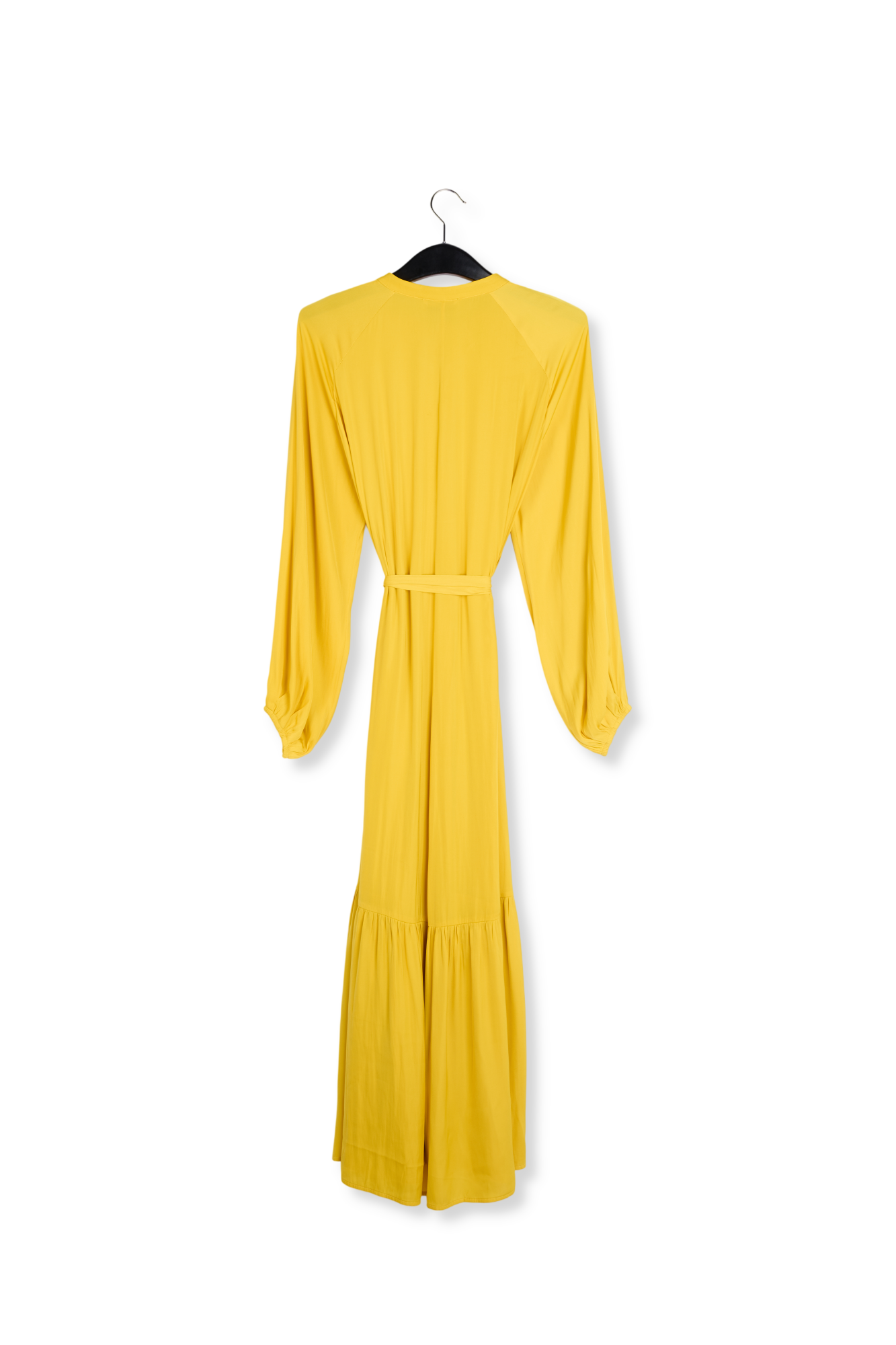 Yellow long-sleeved maxi dress RE—SSENTIEL second-hand photo 2