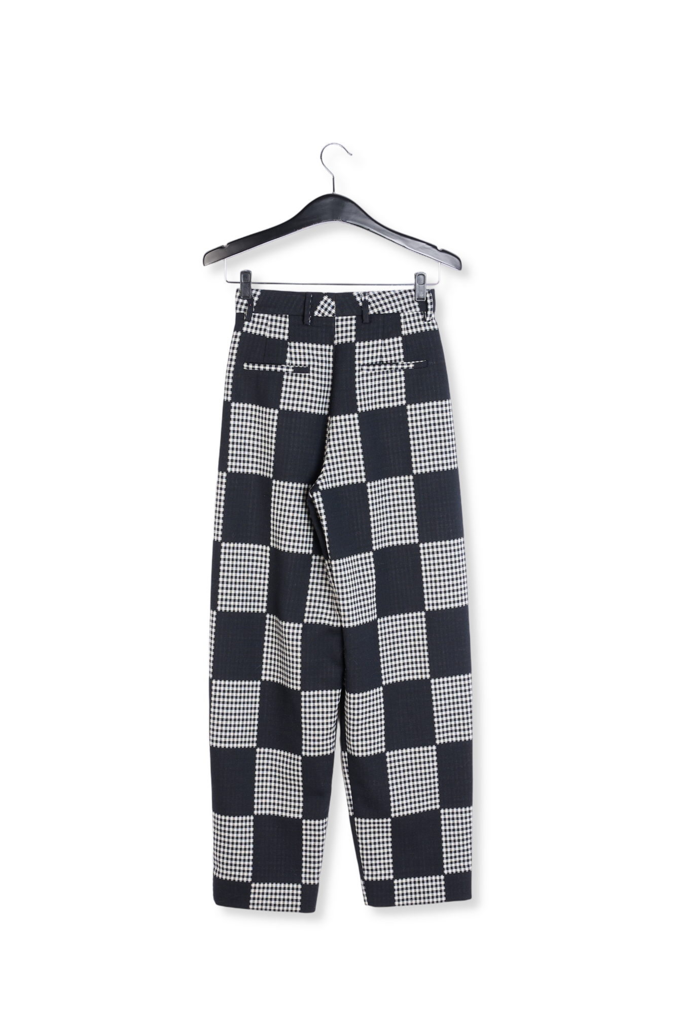 Black and off-white check pants RE—SSENTIEL second-hand photo 2