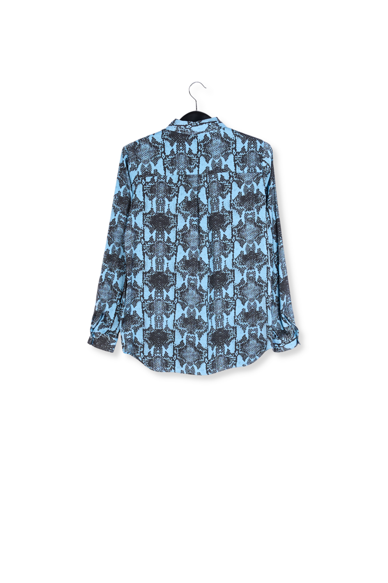 Blue shirt with snake print RE—SSENTIEL second-hand photo 2