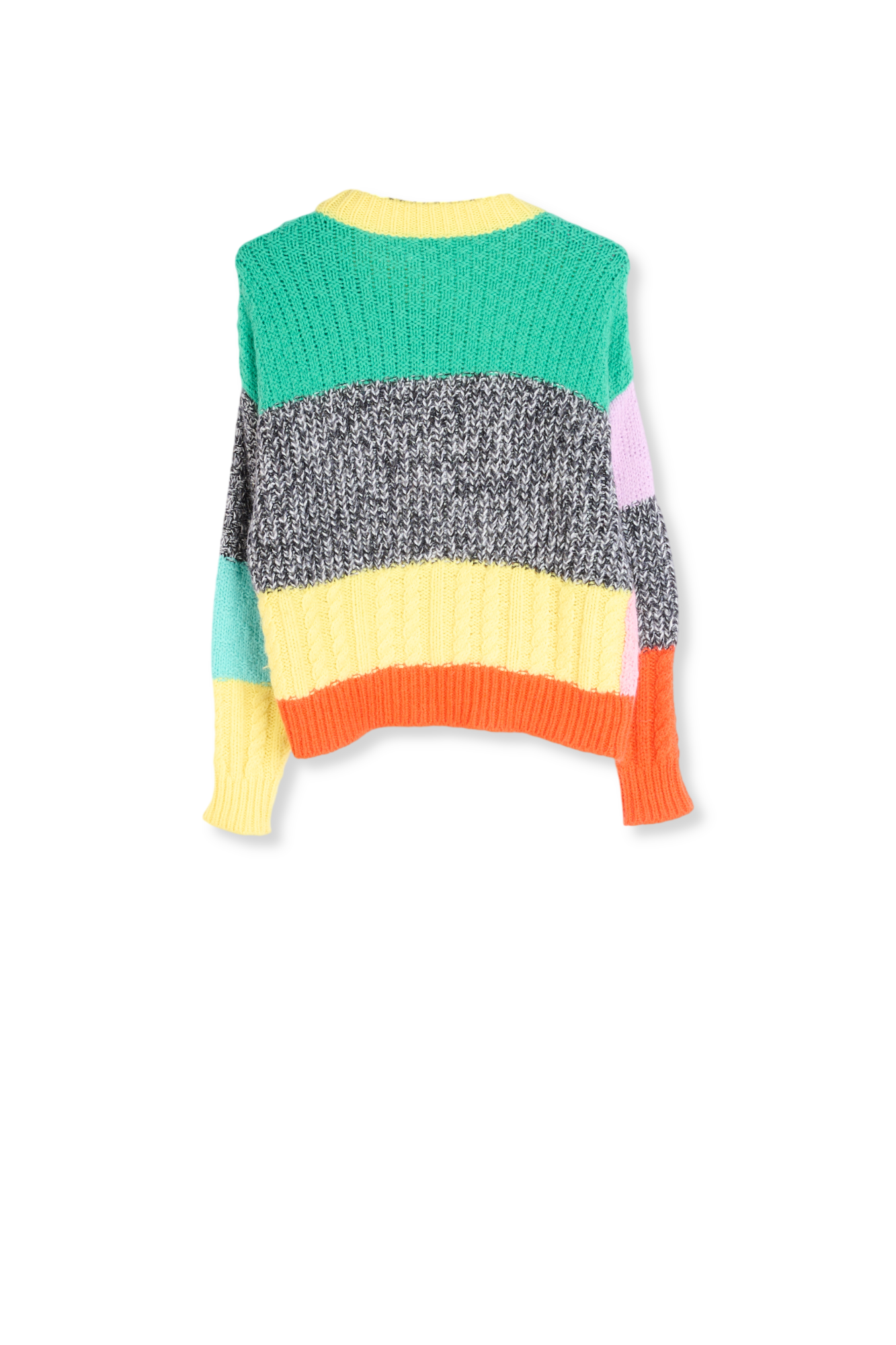 Pull patchwork en mohair mélangé RE—SSENTIEL seconde main photo 2