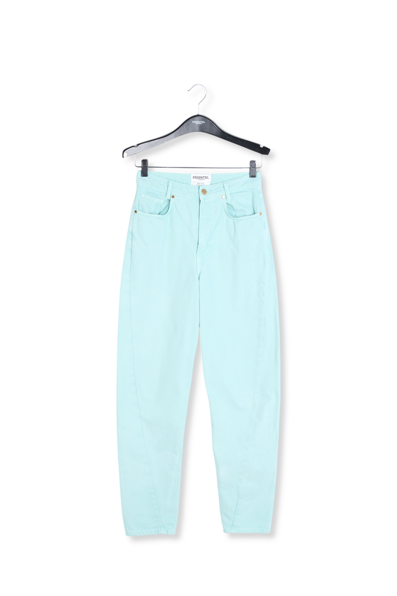Muntgroene jeans met smal toelopende pijpen RE—SSENTIEL tweedehands photo 1