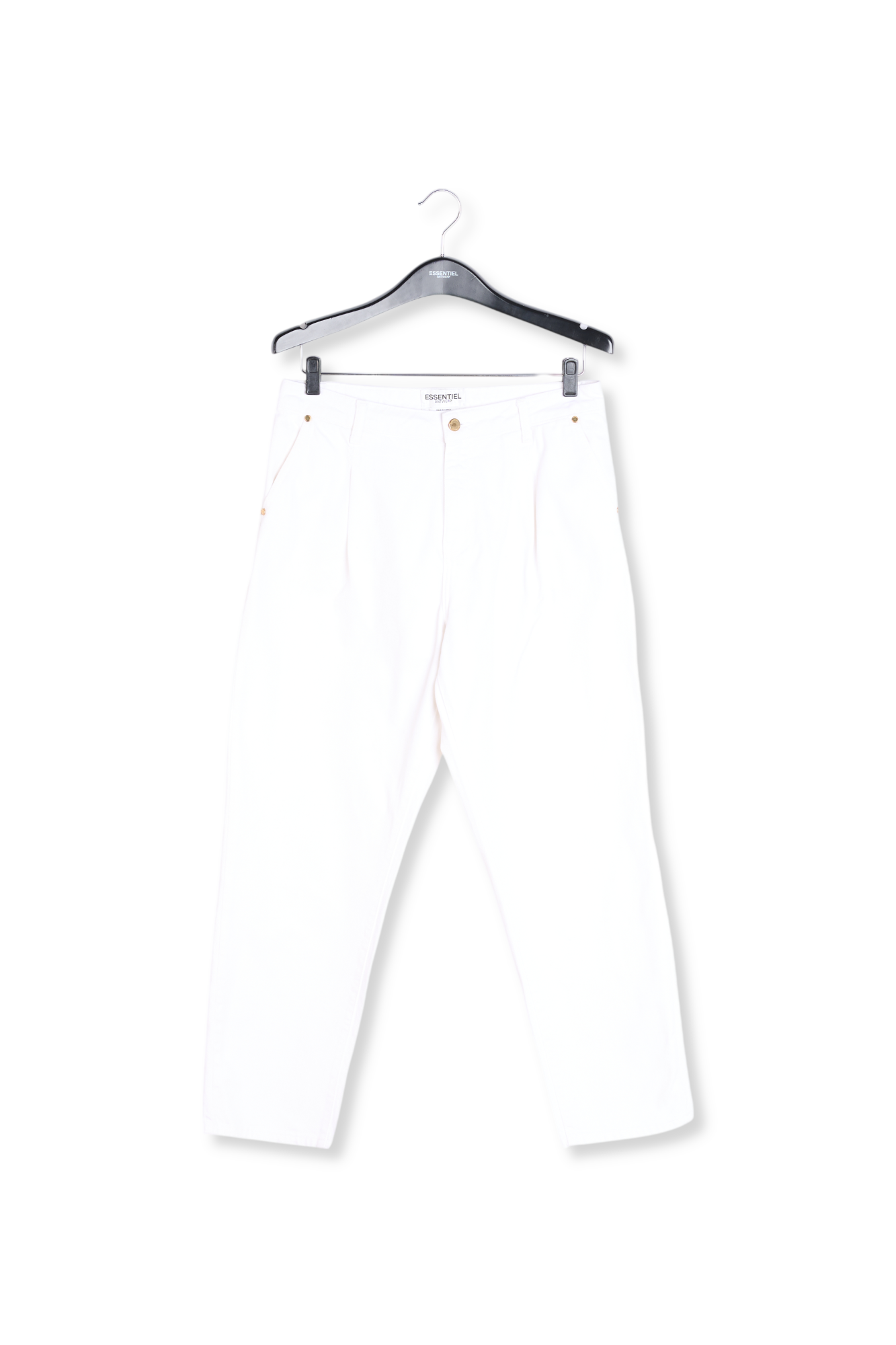 Off-white high-rise jeans RE—SSENTIEL second-hand photo 1