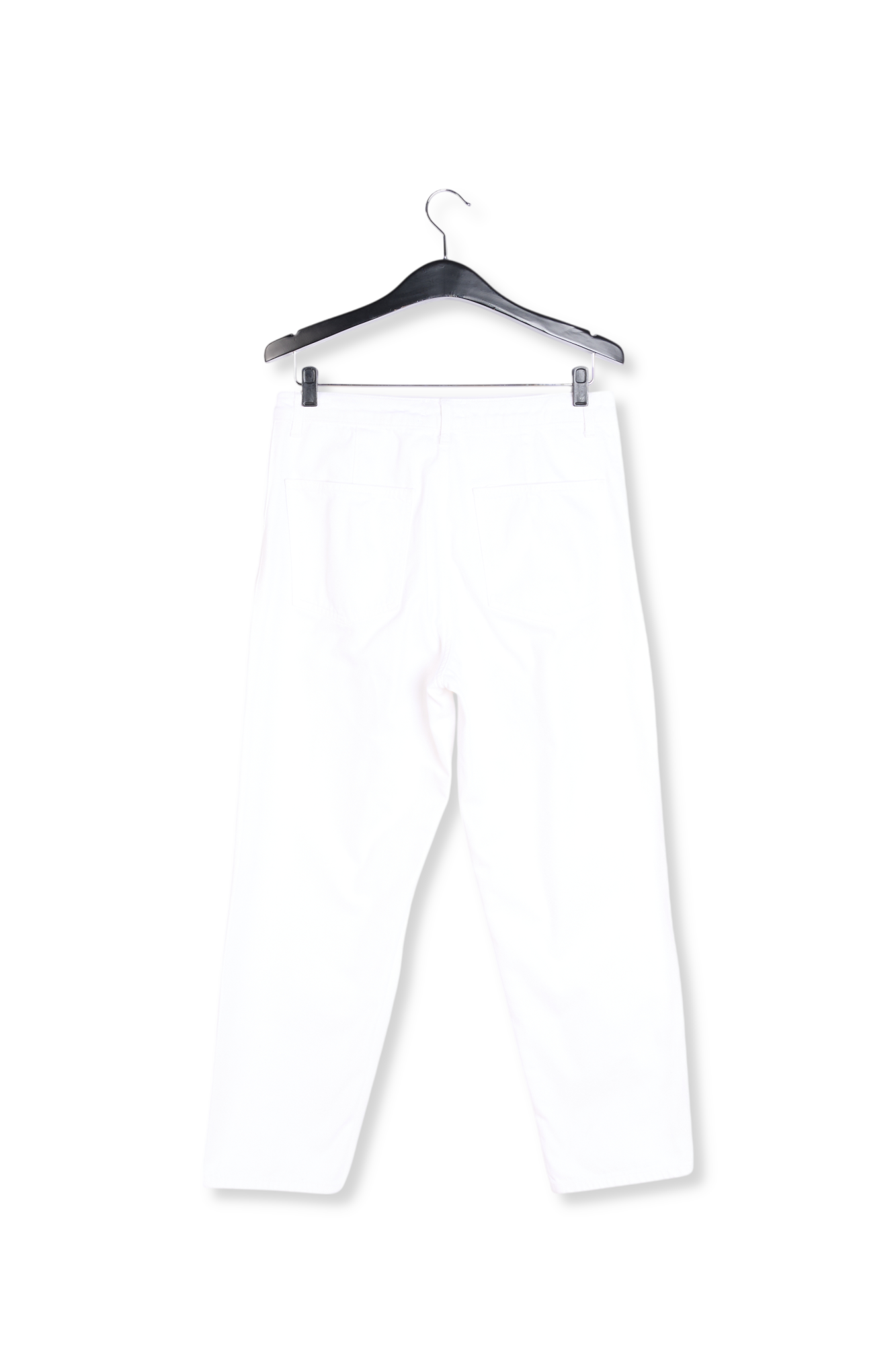 Off-white high-rise jeans RE—SSENTIEL second-hand photo 2