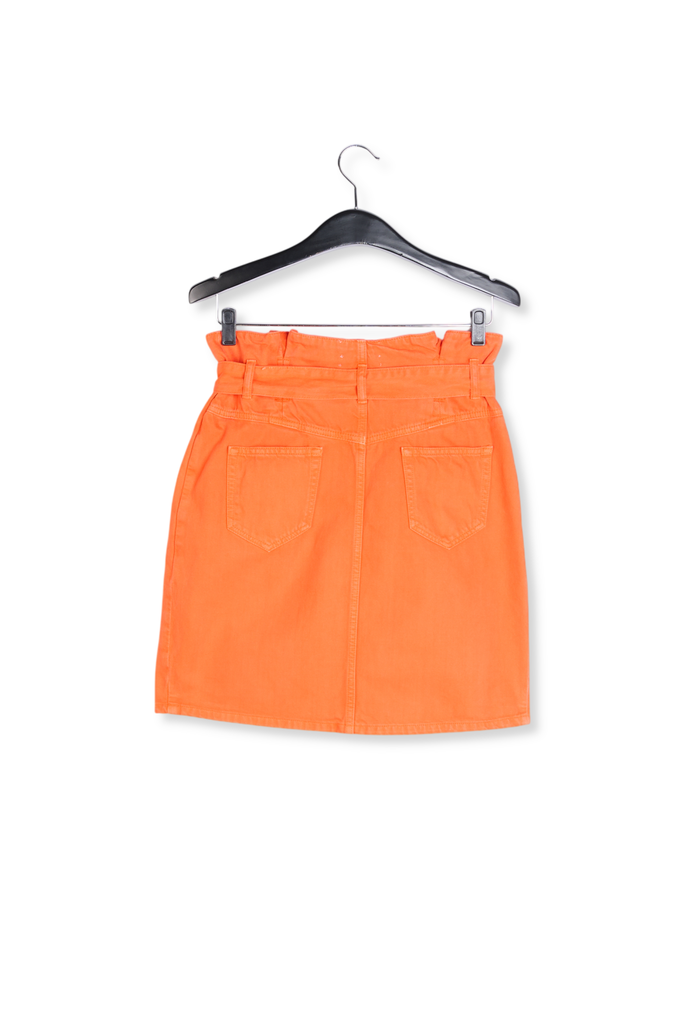 Minijupe orange à taille haute RE—SSENTIEL seconde main photo 2