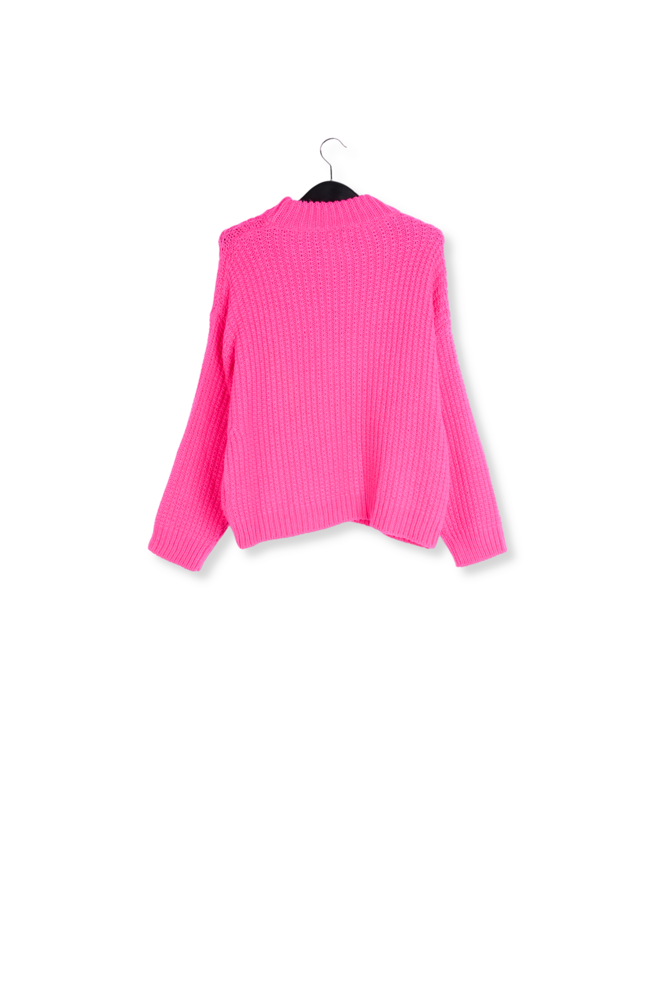 Pull carré en tricot fuchsia RE—SSENTIEL seconde main photo 2