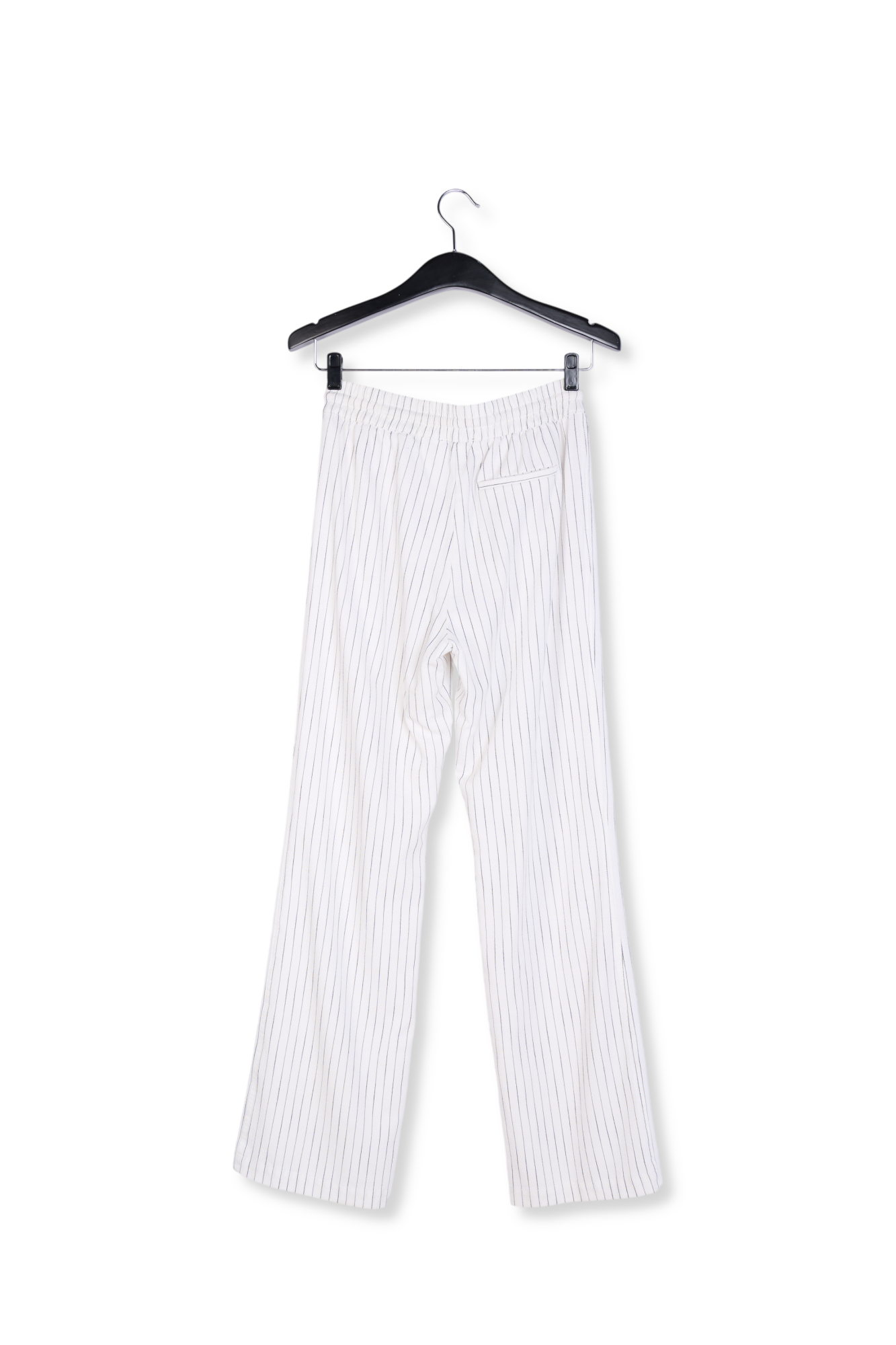 Off-white pinstripe wide-leg pants RE—SSENTIEL second-hand photo 2