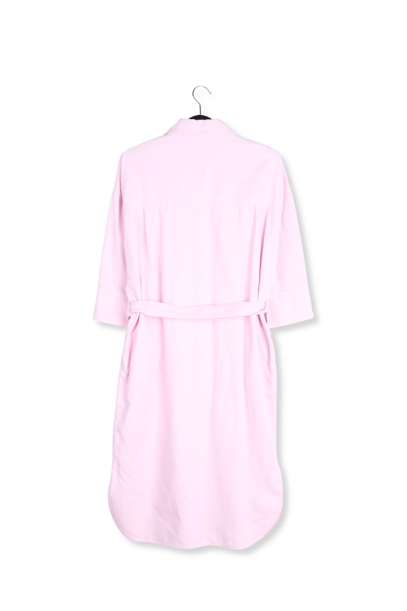 Robe chemise en denim rose clair RE—SSENTIEL seconde main photo 2