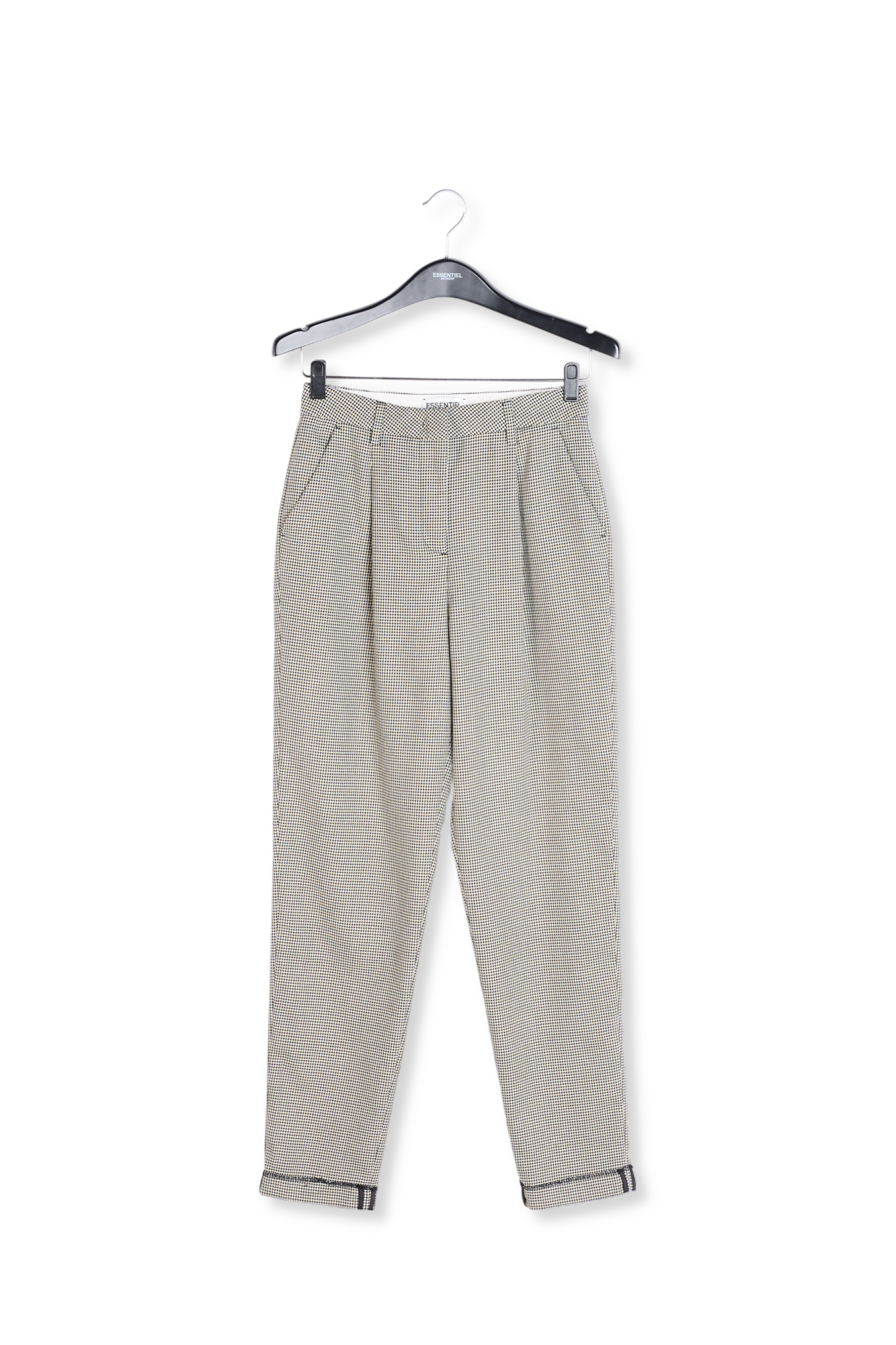 Wijde broek met pied-de-poule en hoge taille RE—SSENTIEL tweedehands photo 1