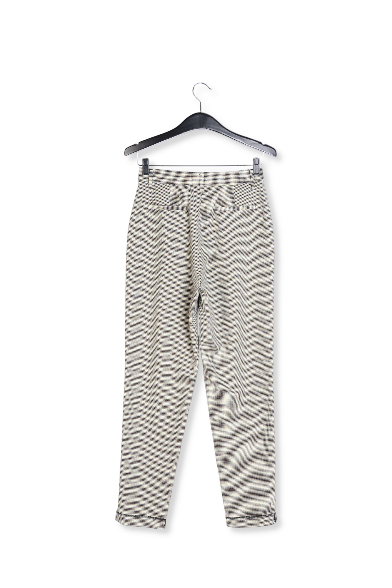 Wijde broek met pied-de-poule en hoge taille RE—SSENTIEL tweedehands photo 2